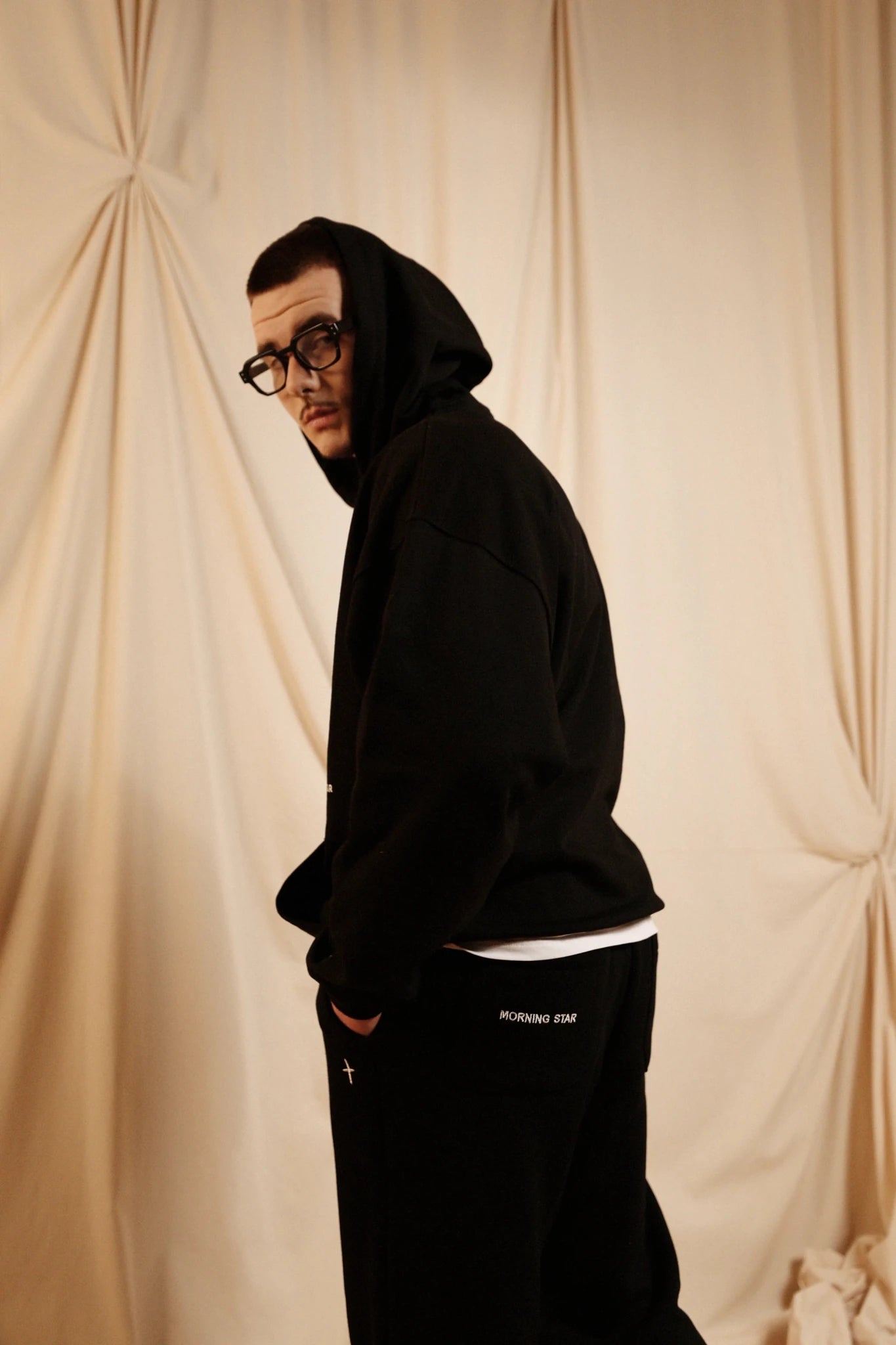 Худі Morning Star MS Cross Чорне