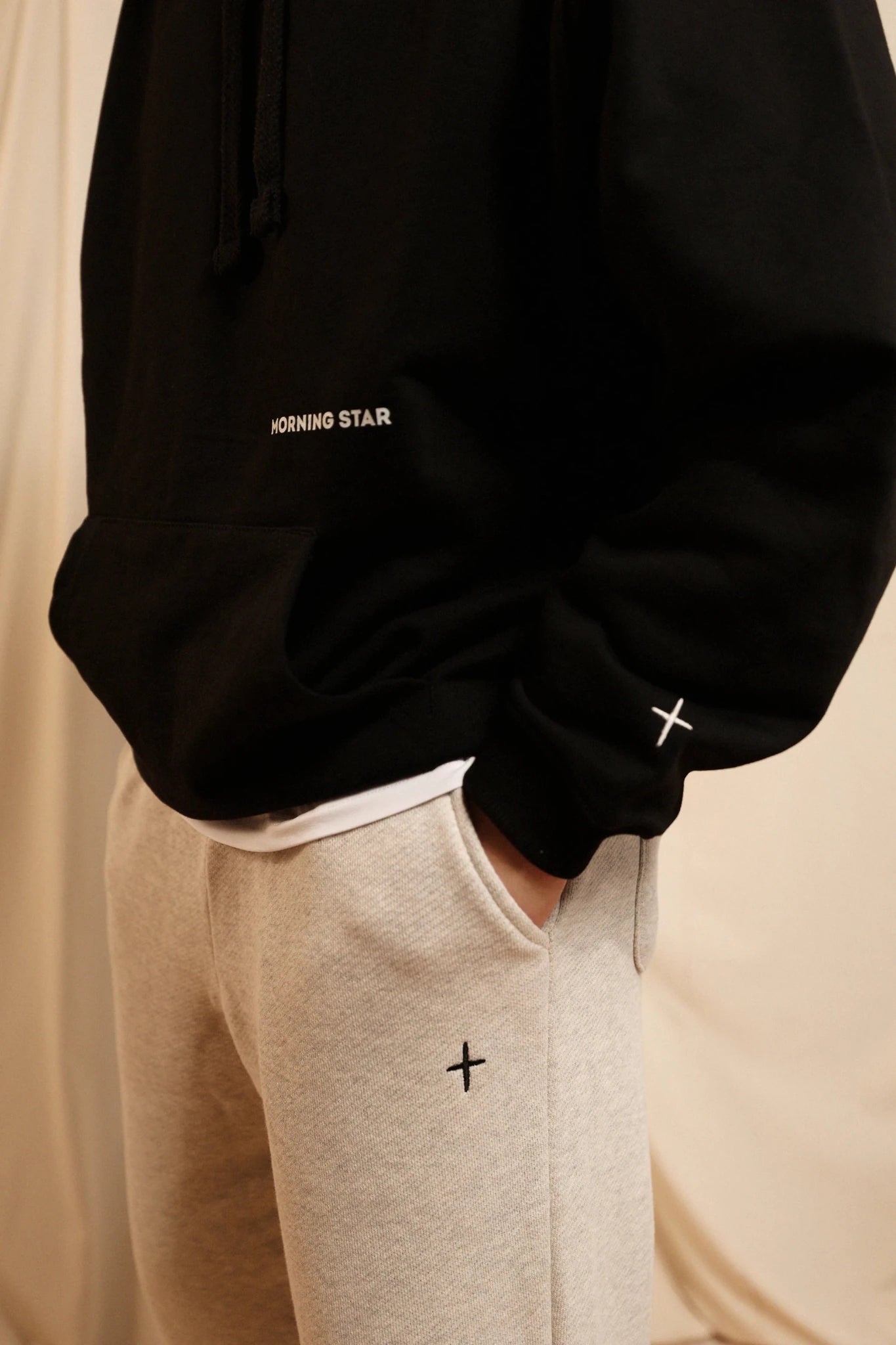 Худі Morning Star MS Cross Чорне