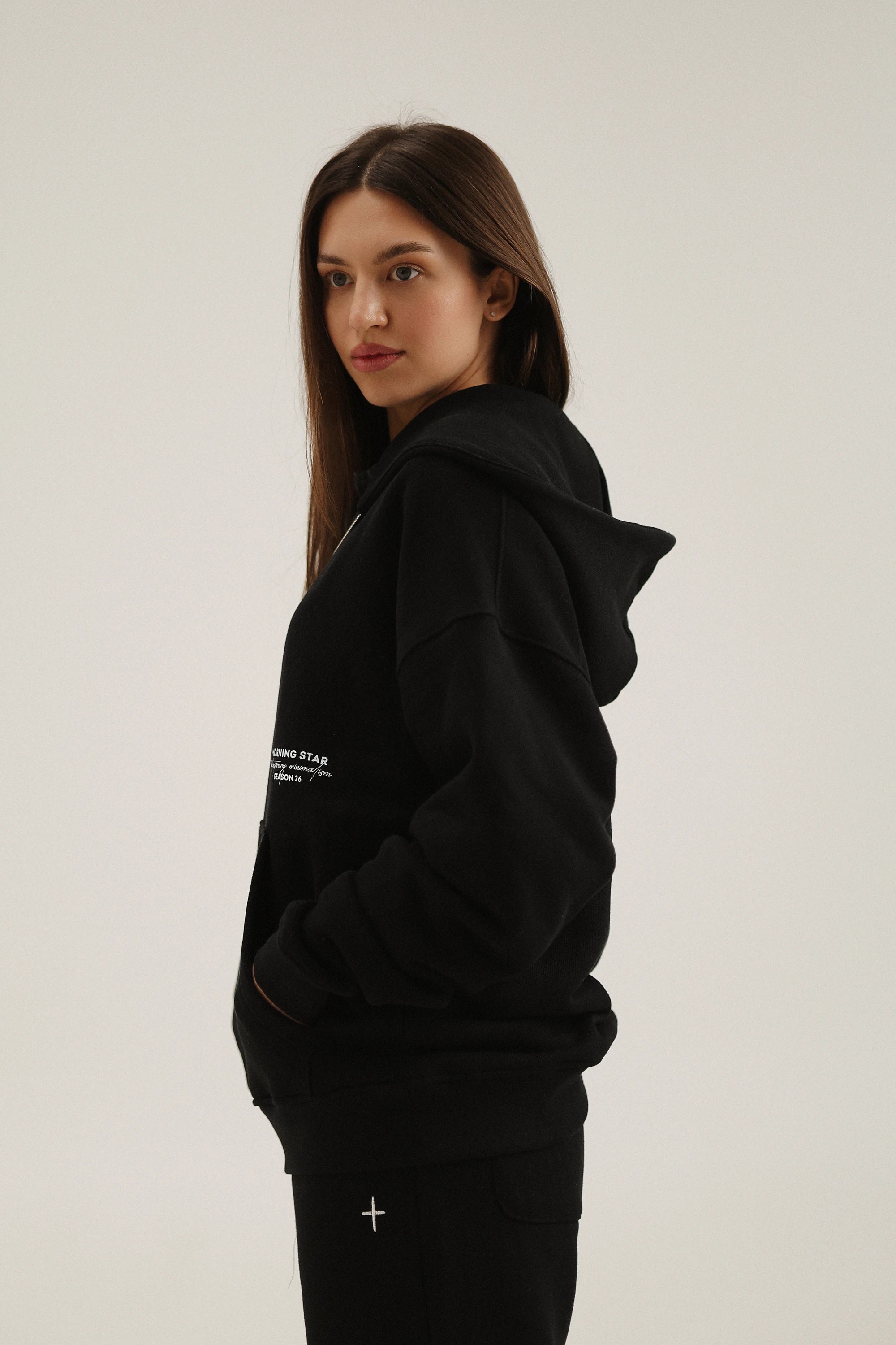 Зіп-худі Morning Star MS Cross Чорне