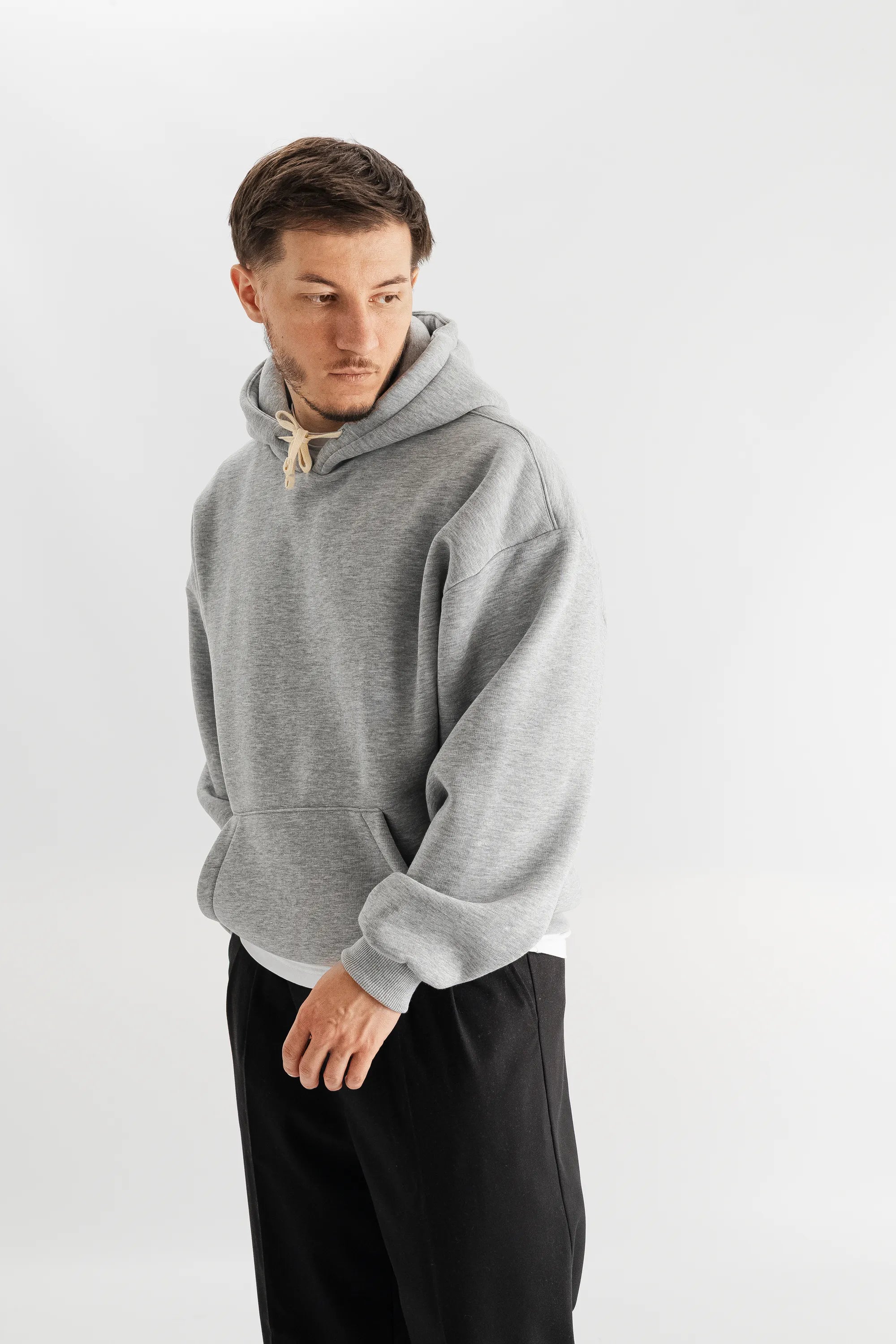 Худі сіре Morning Star оверсайз MS7