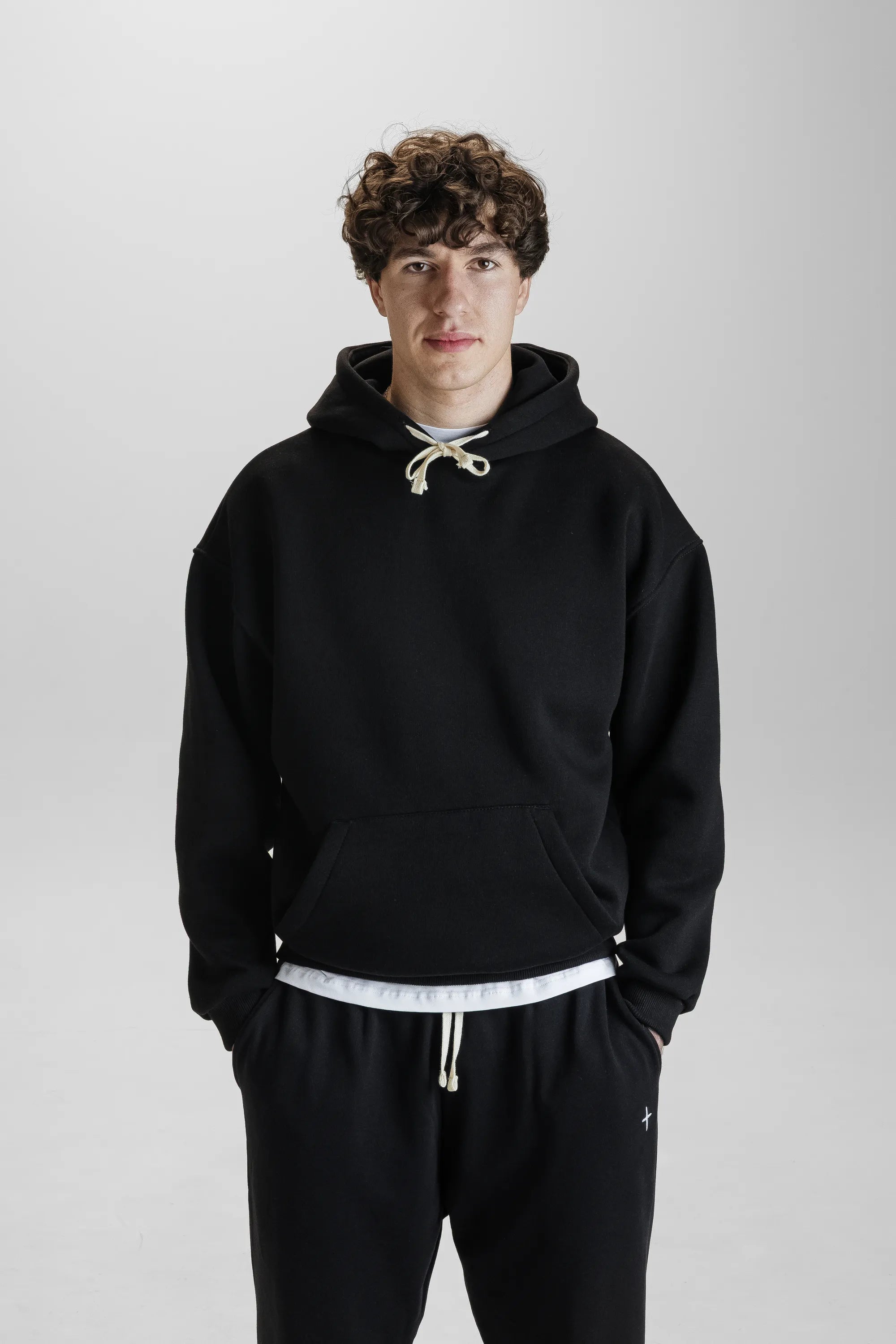 Худі чорне Morning Star оверсайз MS7 - Morning Star: Бренд чоловічого одягу