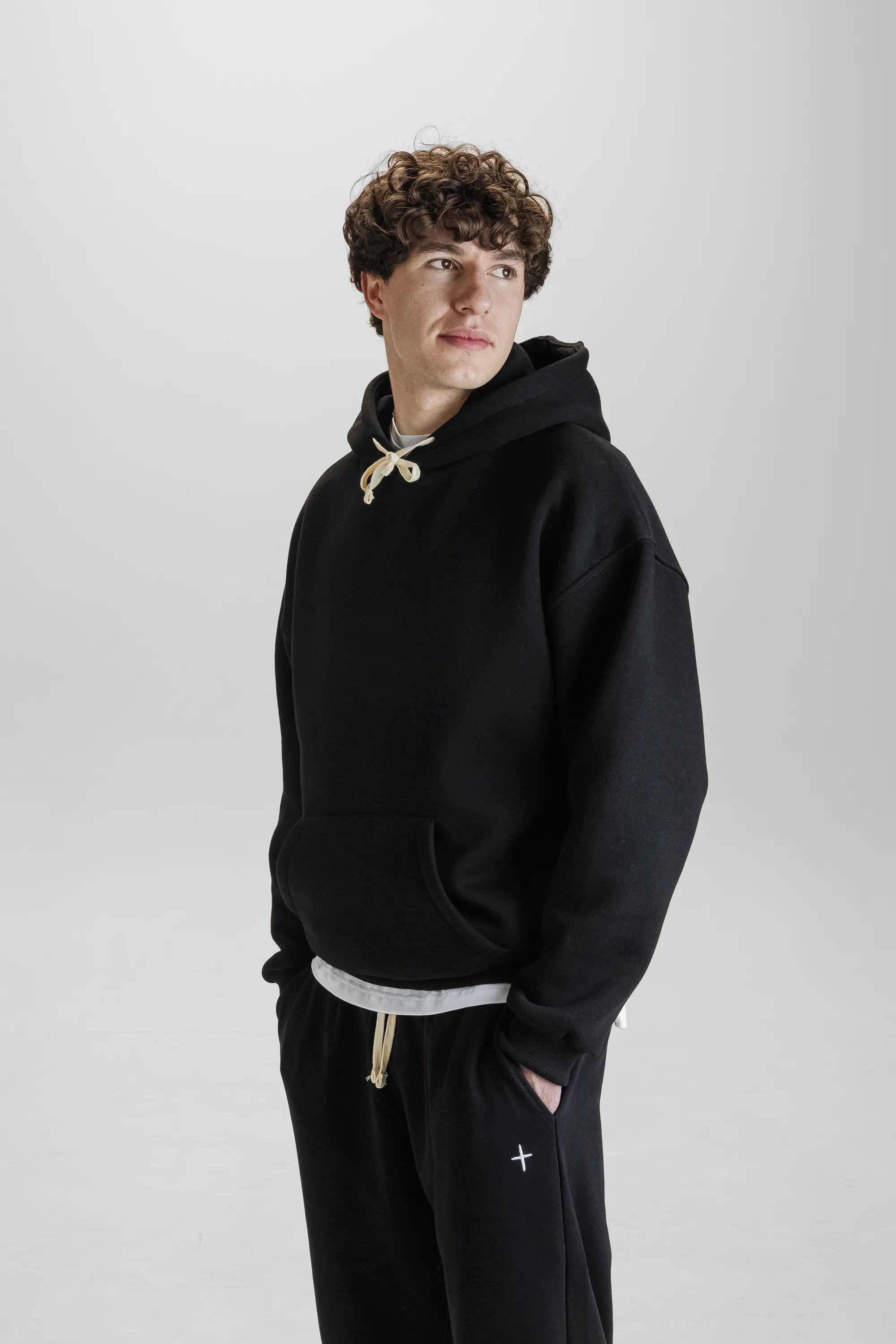 Худі чорне Morning Star оверсайз MS7 - Morning Star: Бренд чоловічого одягу