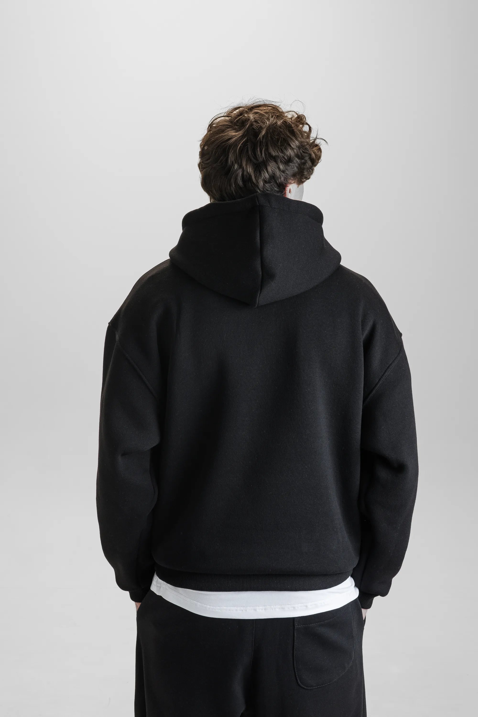 Худі чорне Morning Star оверсайз MS7 - Morning Star: Бренд чоловічого одягу