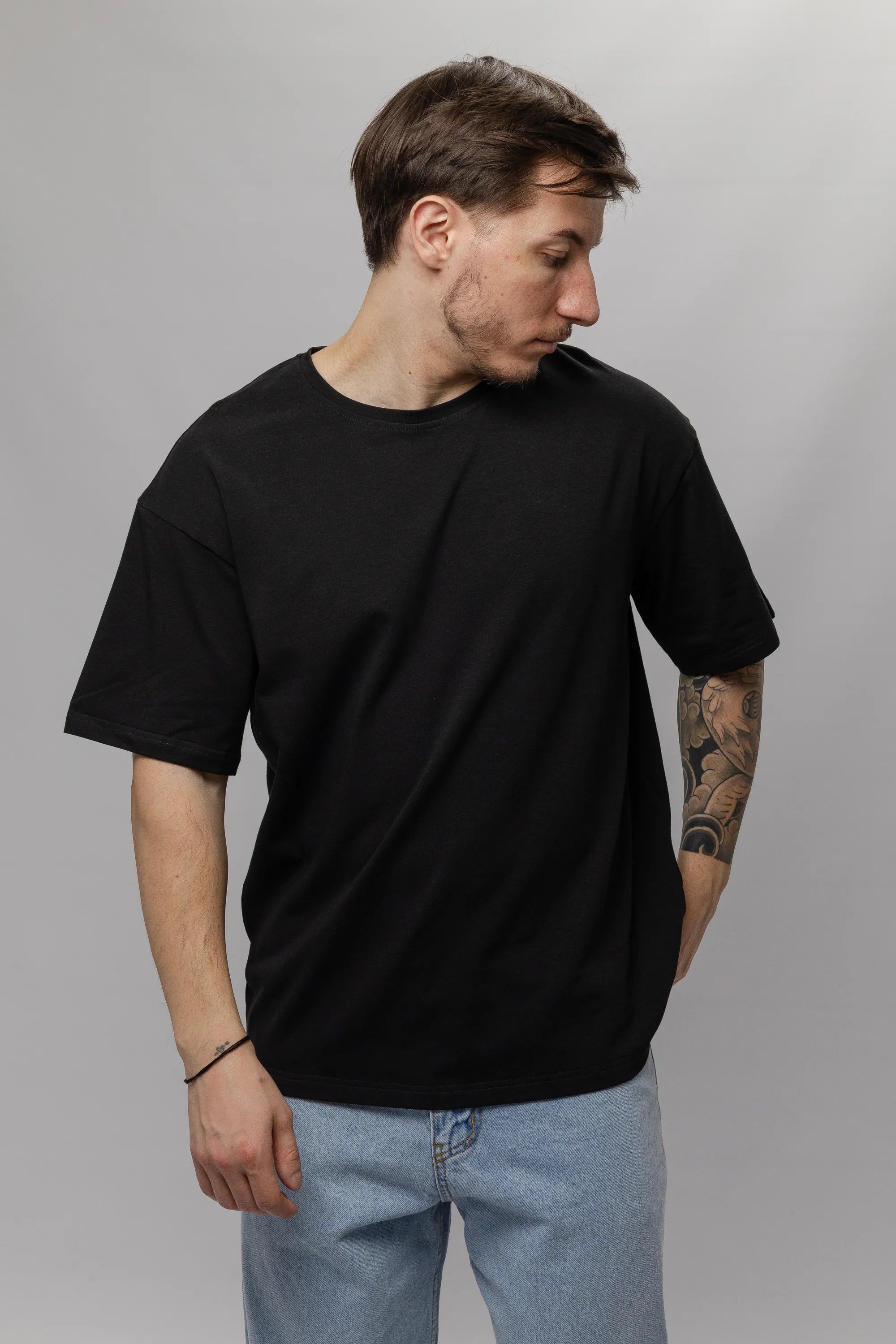 T-shirt Black Oversized Morning Star - Morning Star: Бренд чоловічого одягу