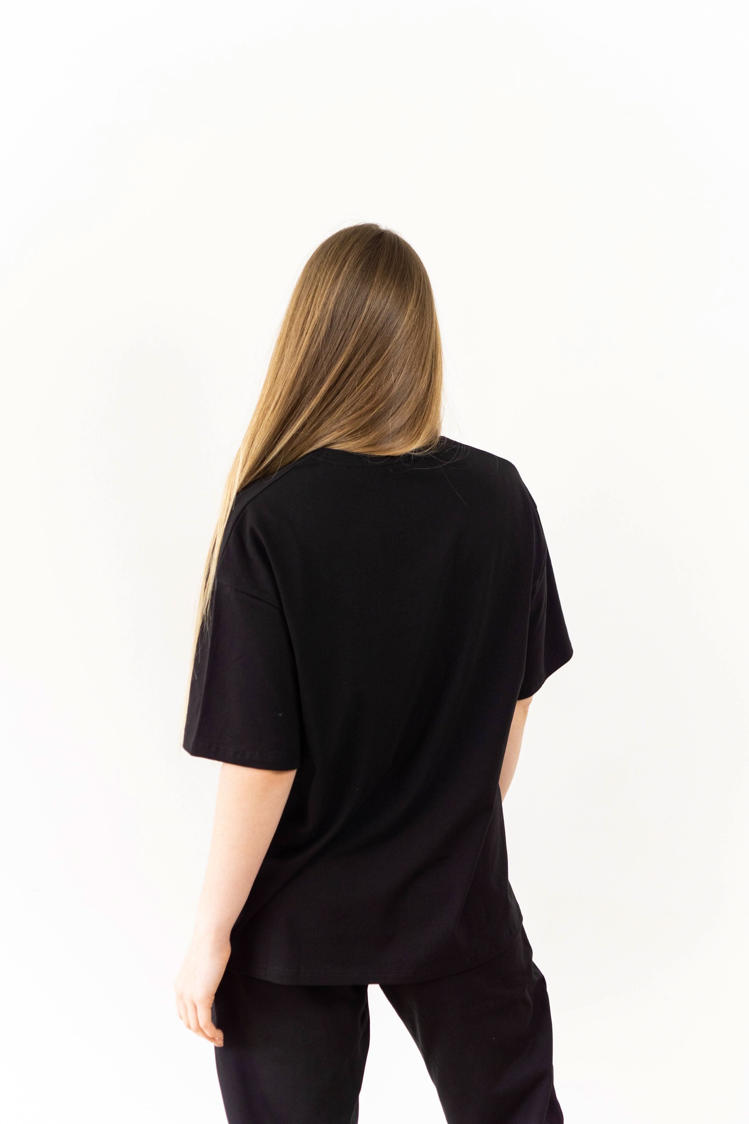 T-shirt Black Oversized Morning Star - Morning Star: Бренд чоловічого одягу