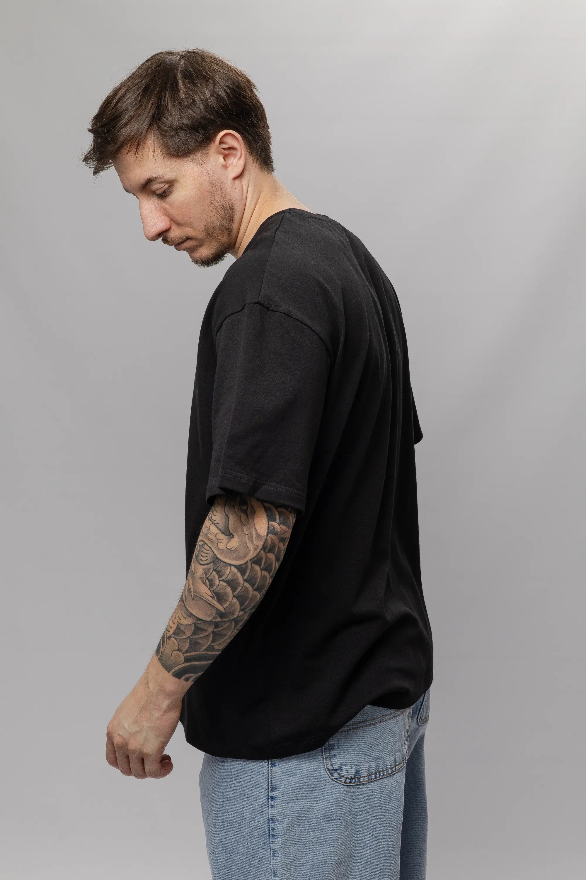 T-shirt Black Oversized Morning Star - Morning Star: Бренд чоловічого одягу