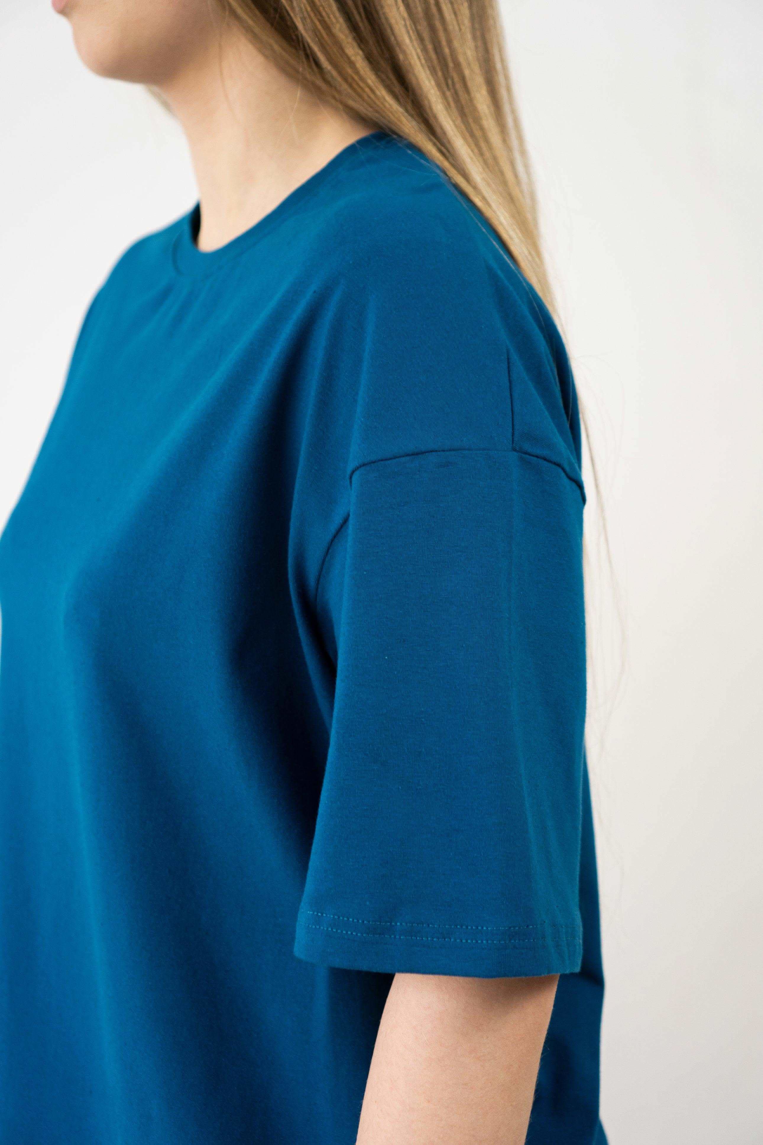 T-shirt Blue Oversized Morning Star - Morning Star: Бренд чоловічого одягу