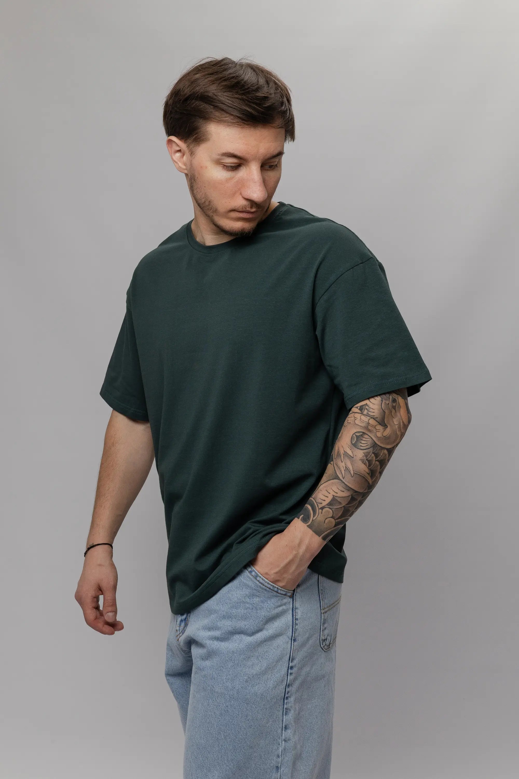 T-shirt Green Oversized Morning Star - Morning Star: Бренд чоловічого одягу