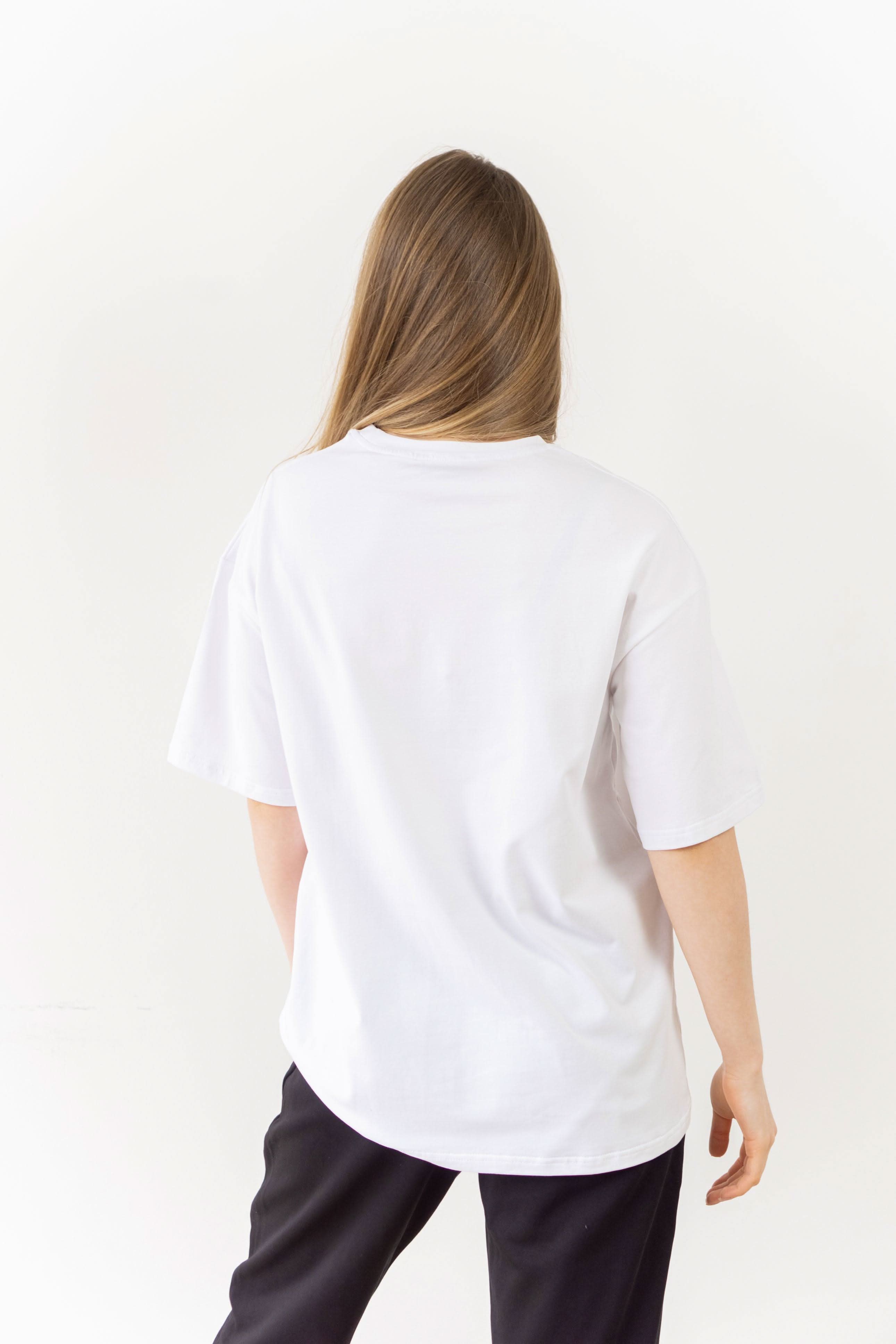 T-shirt White Oversized Morning Star - Morning Star: Бренд чоловічого одягу