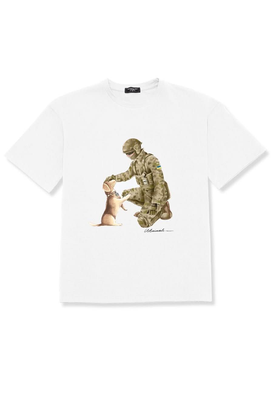 T-shirt White Uanimals X Morning Star 4 - Morning Star: Бренд чоловічого одягу