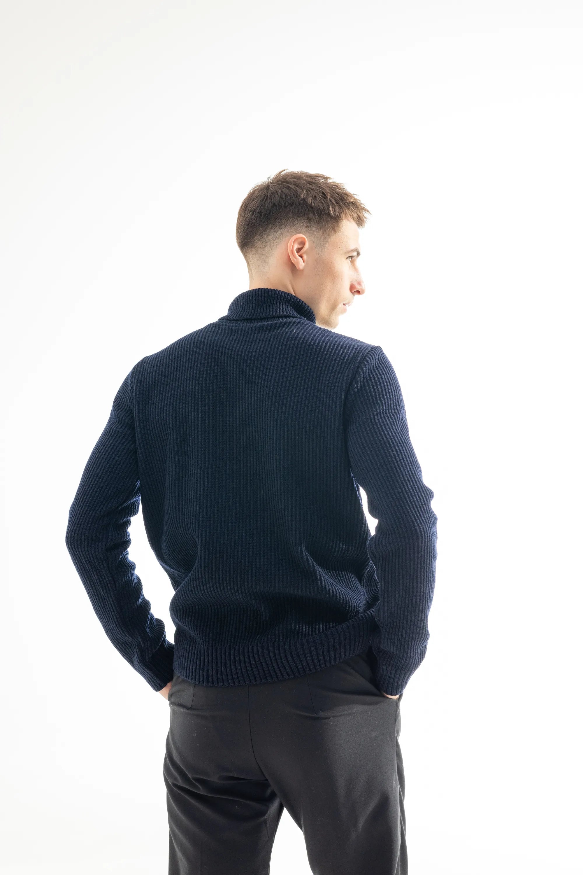 Turtleneck Navy Blue Morning Star - Morning Star: Бренд чоловічого одягу