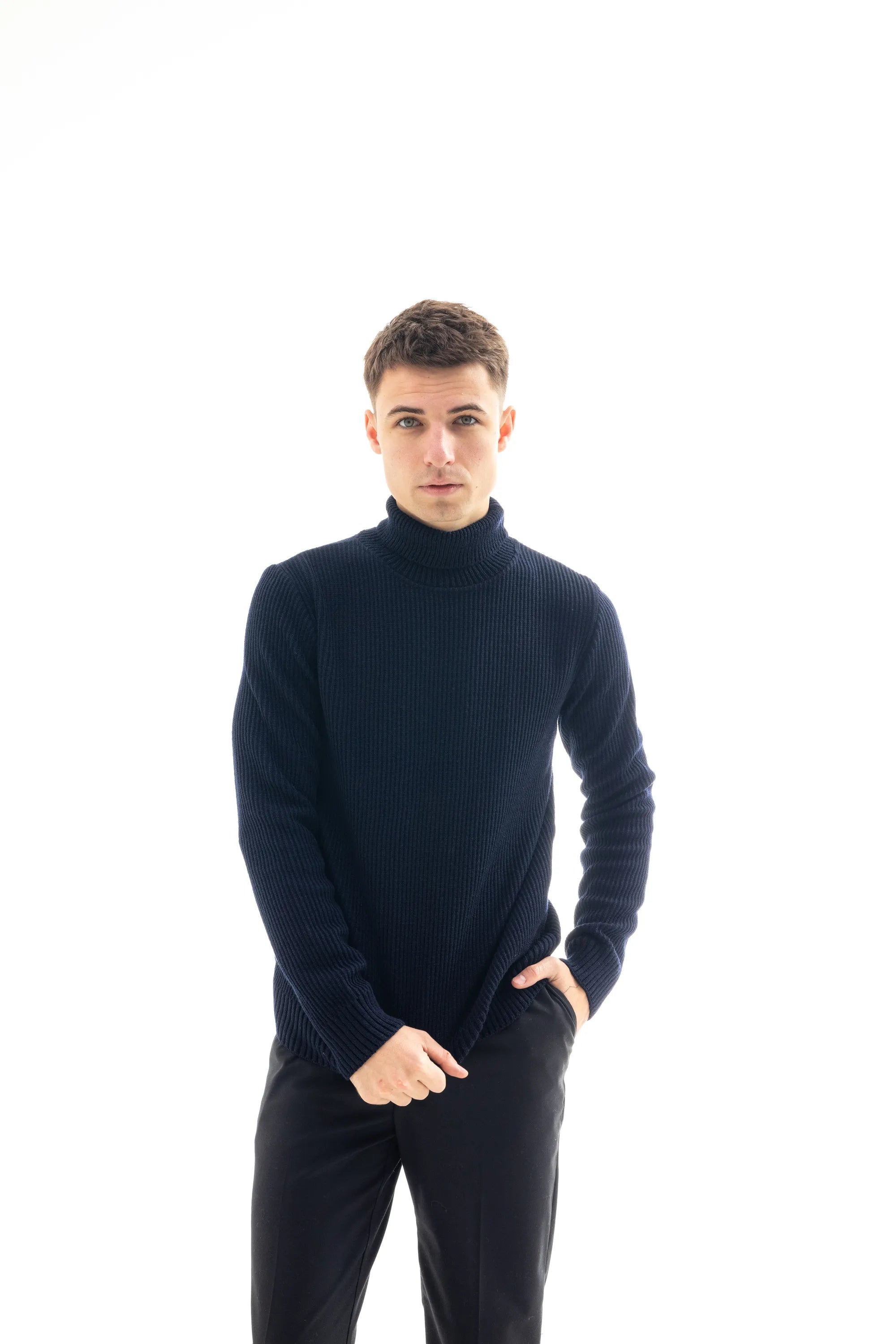 Turtleneck Navy Blue Morning Star - Morning Star: Бренд чоловічого одягу