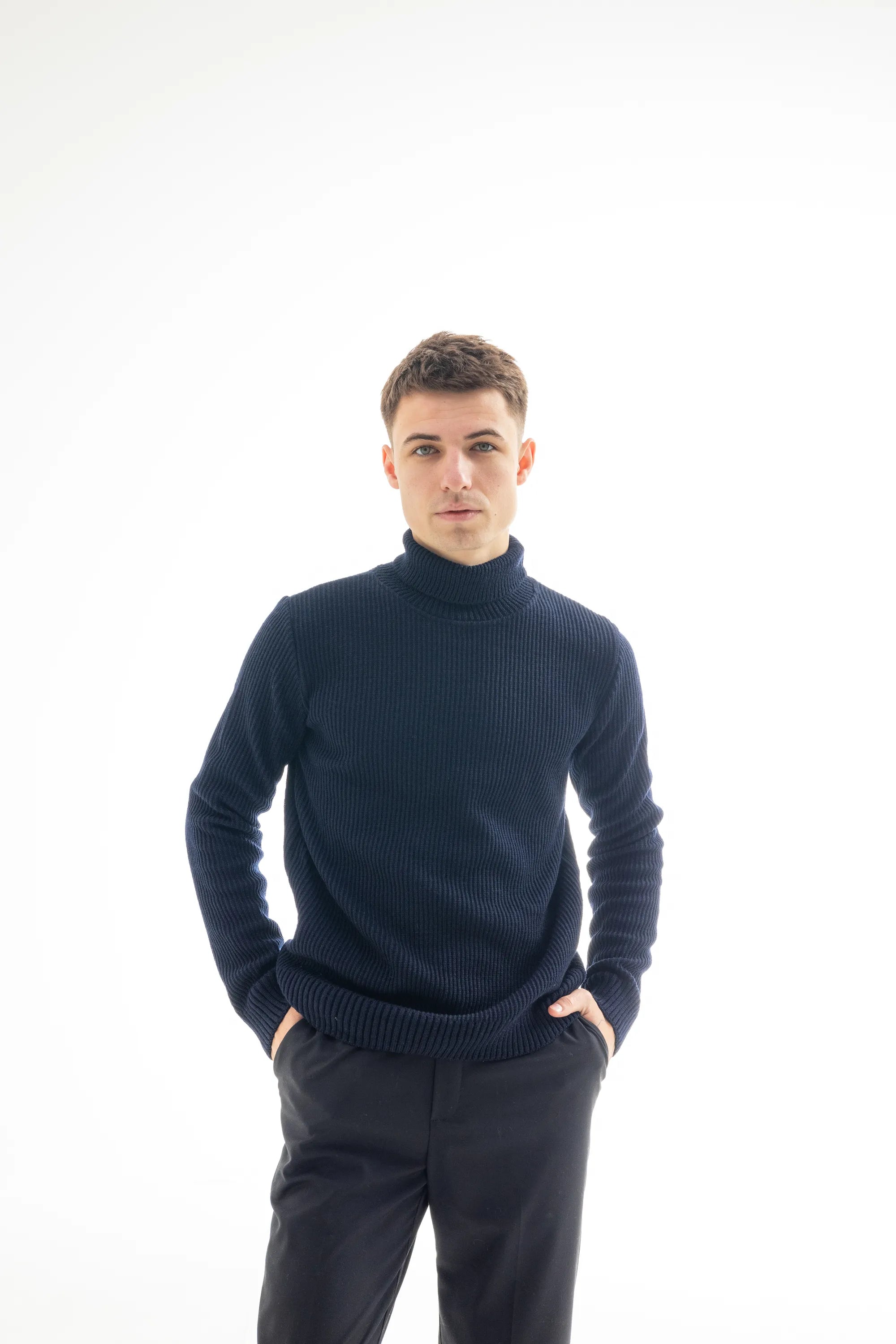 Turtleneck Navy Blue Morning Star