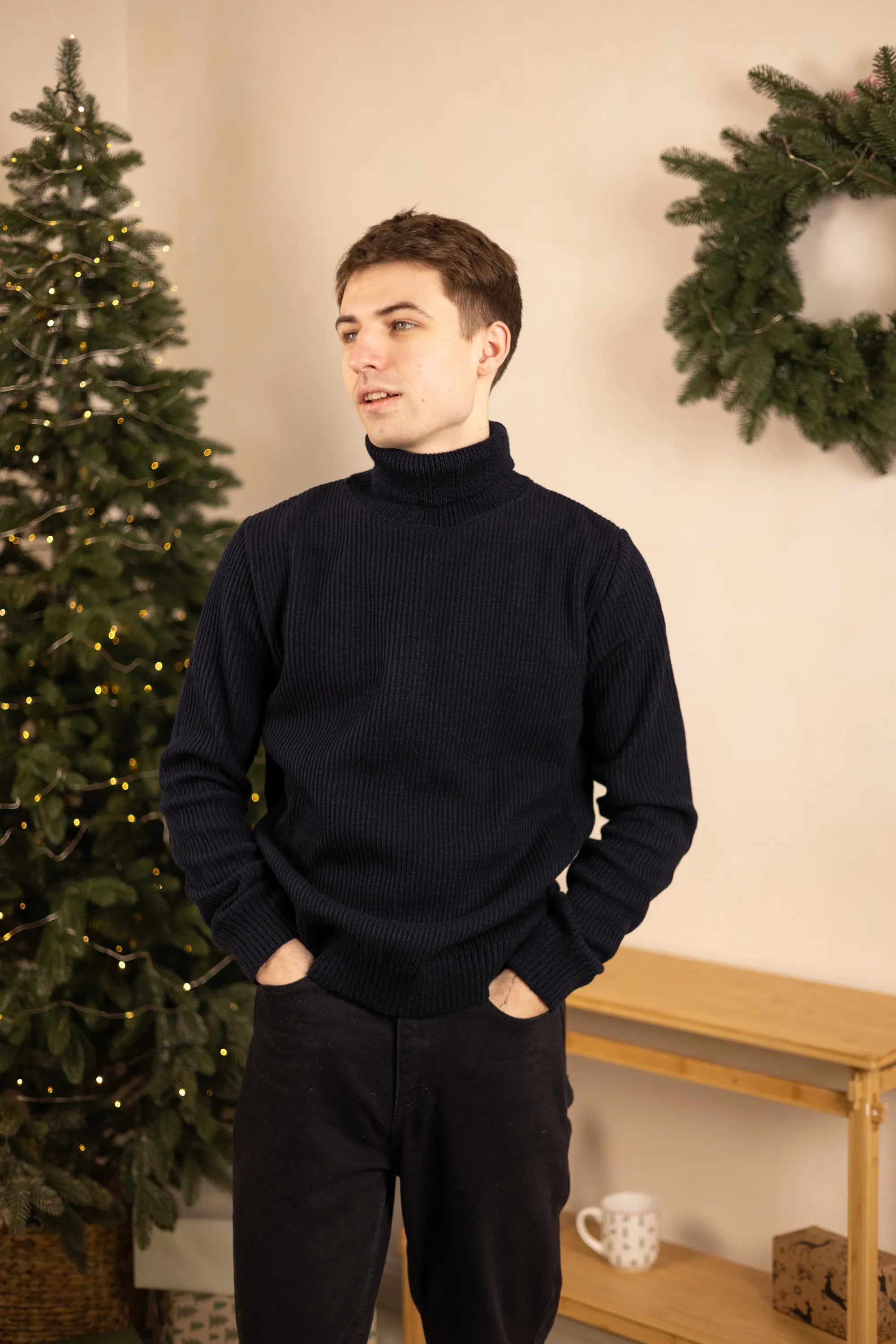 Turtleneck Navy Blue Morning Star