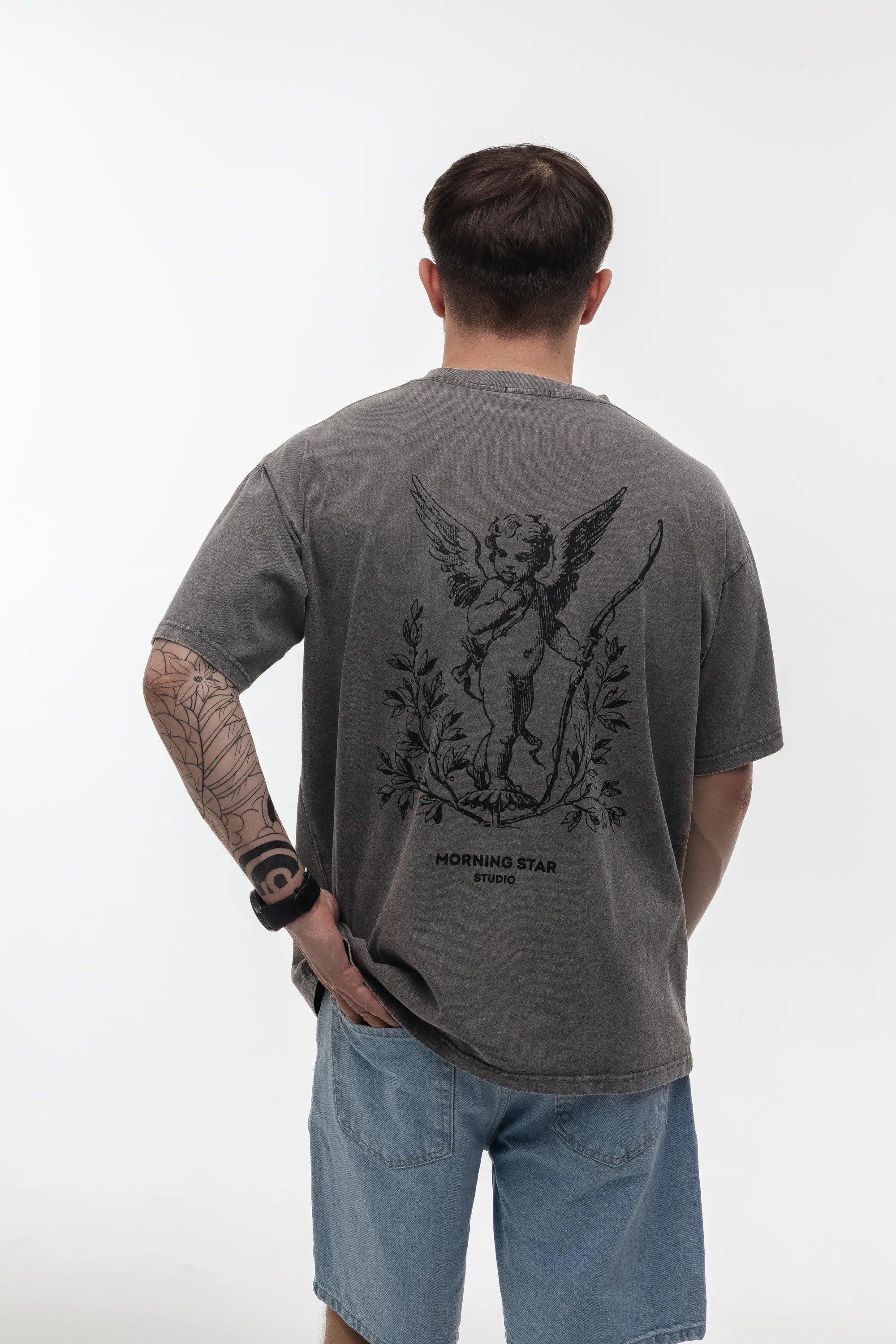 T-shirt Angel Washed Gray