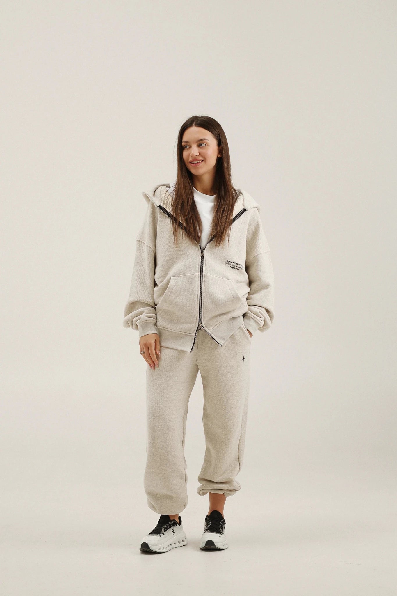 Зіп-худі Morning Star MS Cross Бежевий Меланж