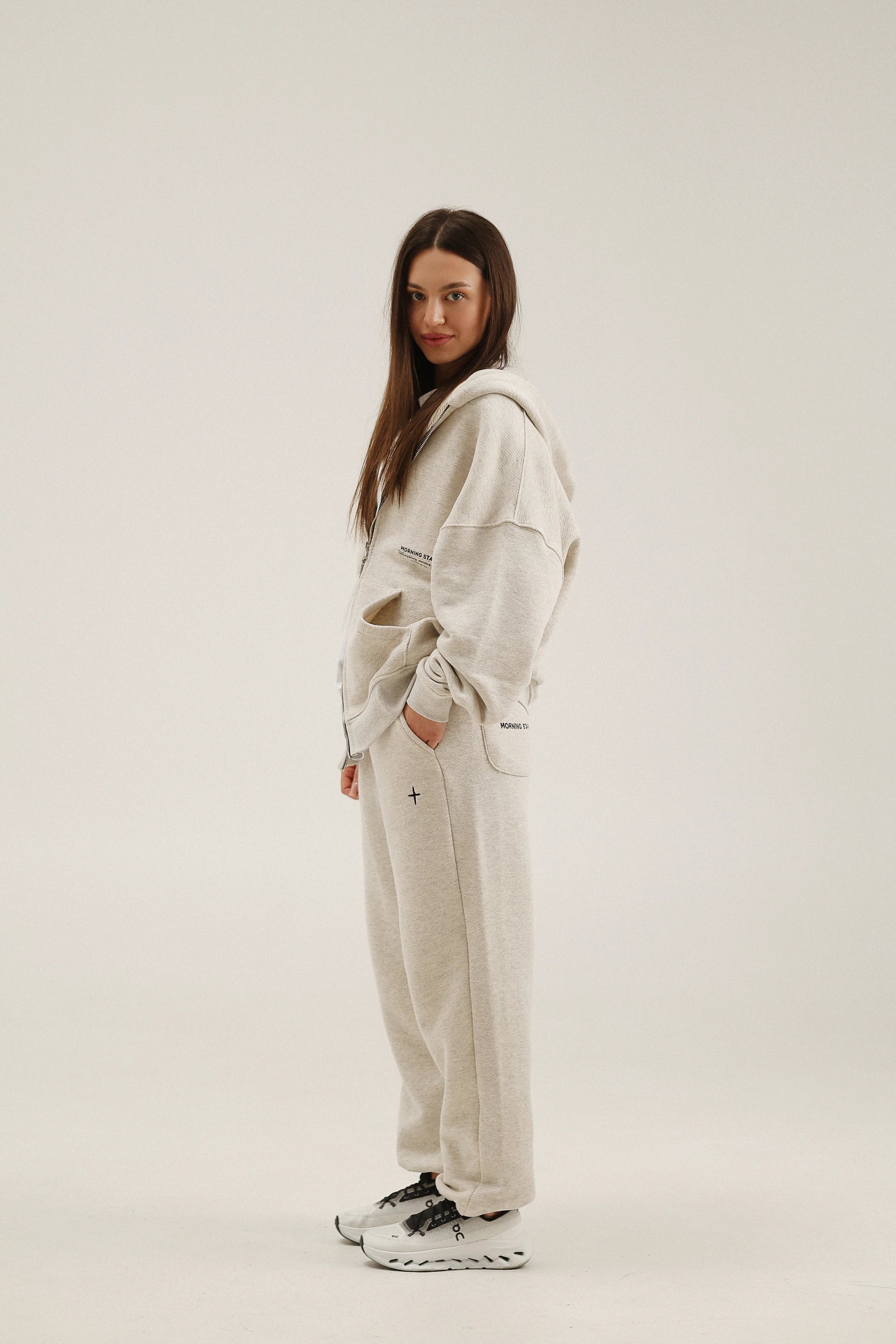 Зіп-худі Morning Star MS Cross Бежевий Меланж