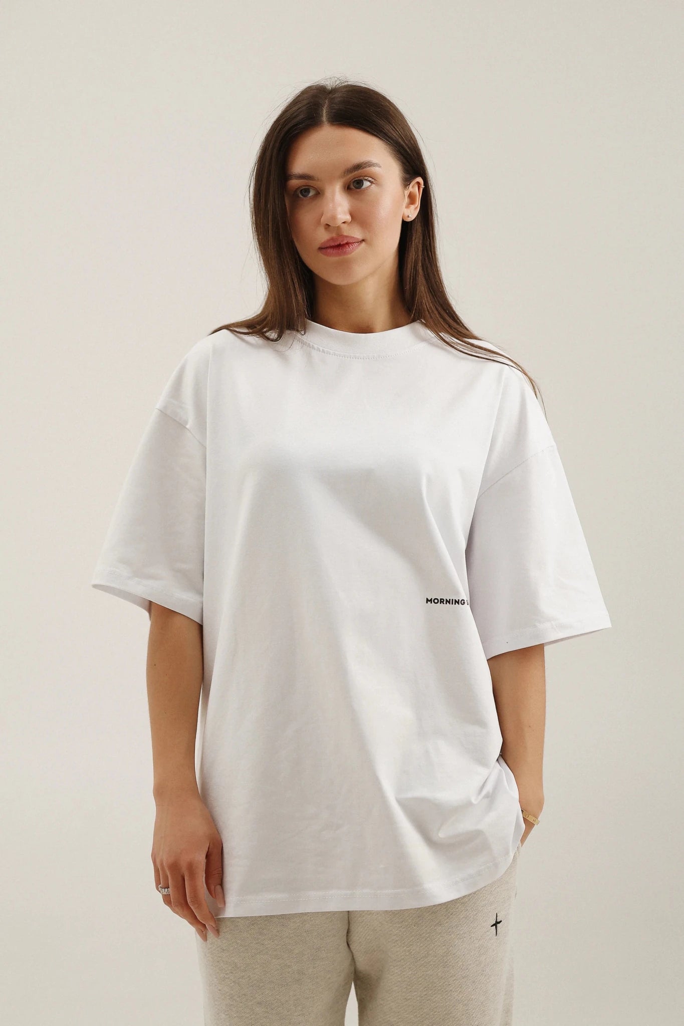 Футболка біла Morning Star Oversize SIGN