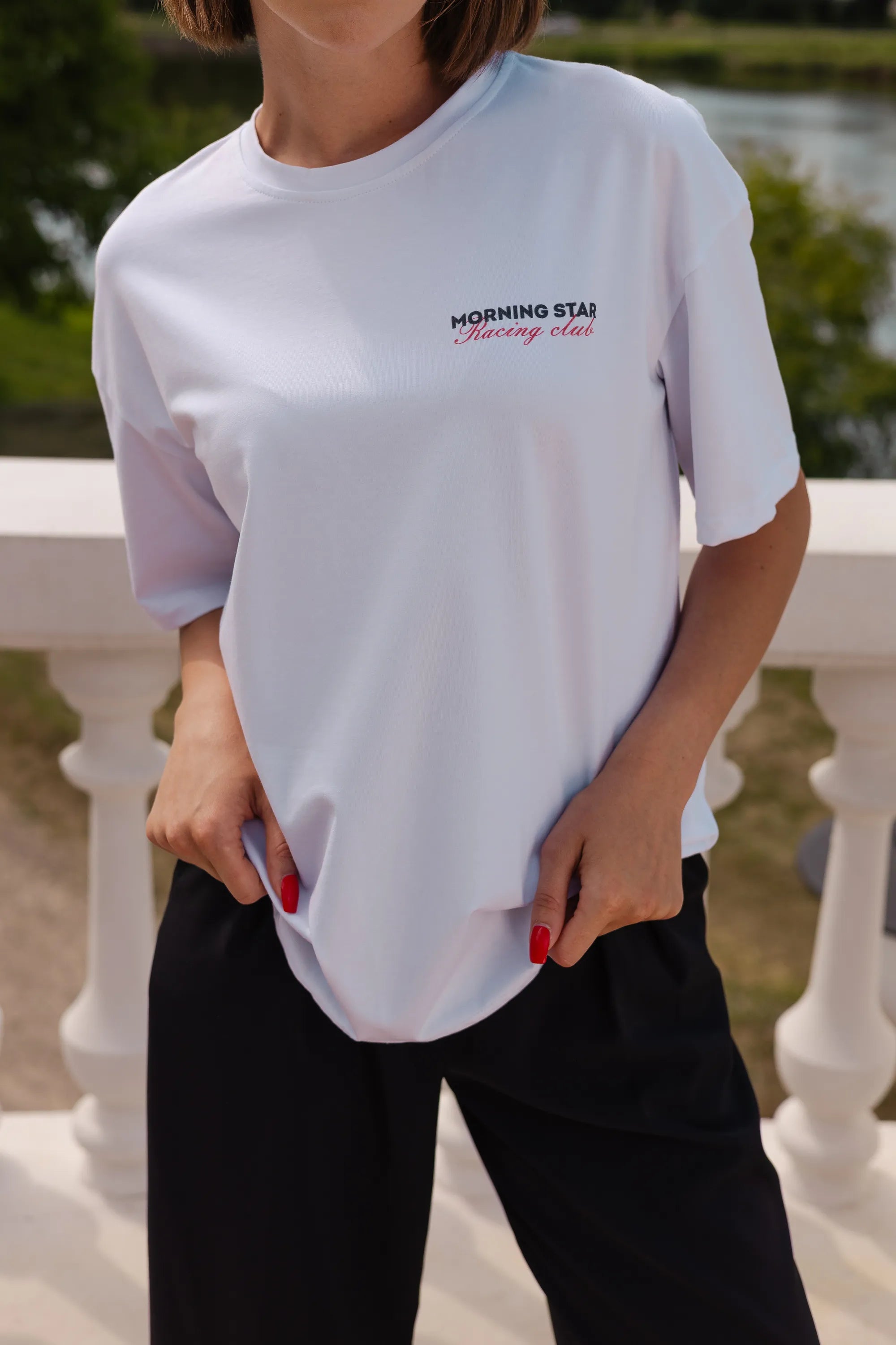 T-shirt Woman Racing Club - Morning Star