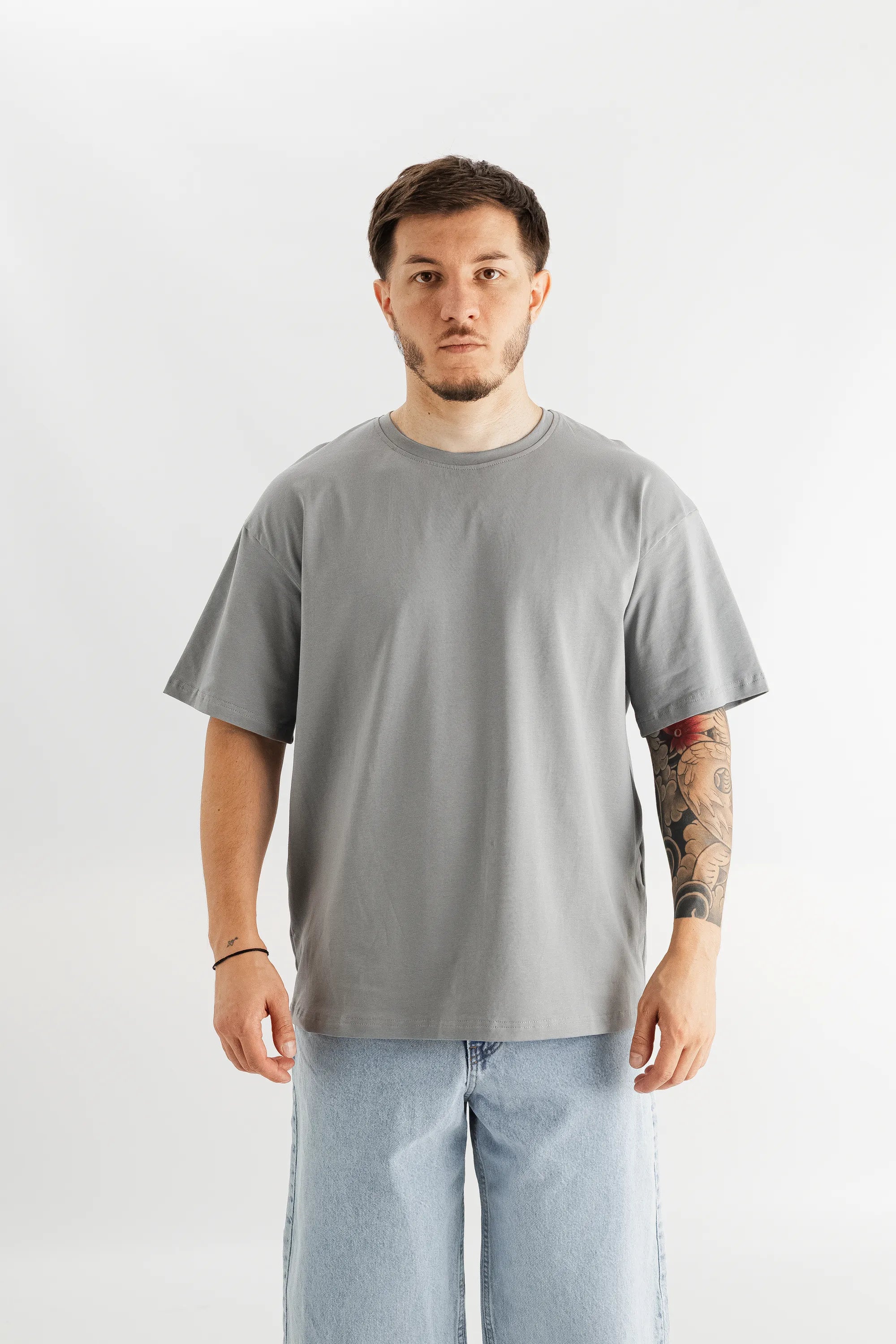 Футболка Morning Star Oversized сіра - Morning Star: Бренд чоловічого одягу