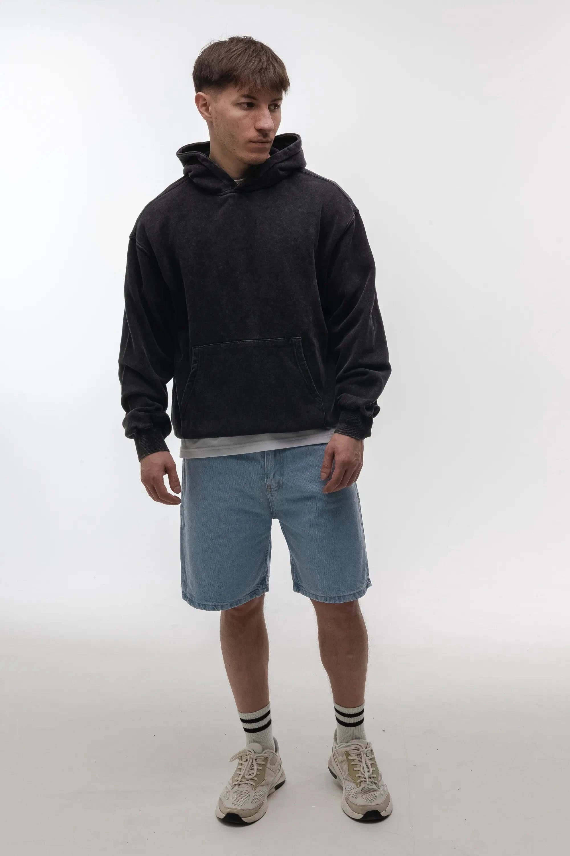 Hoodie Boiled Heavy Cotton MS Washed - Morning Star