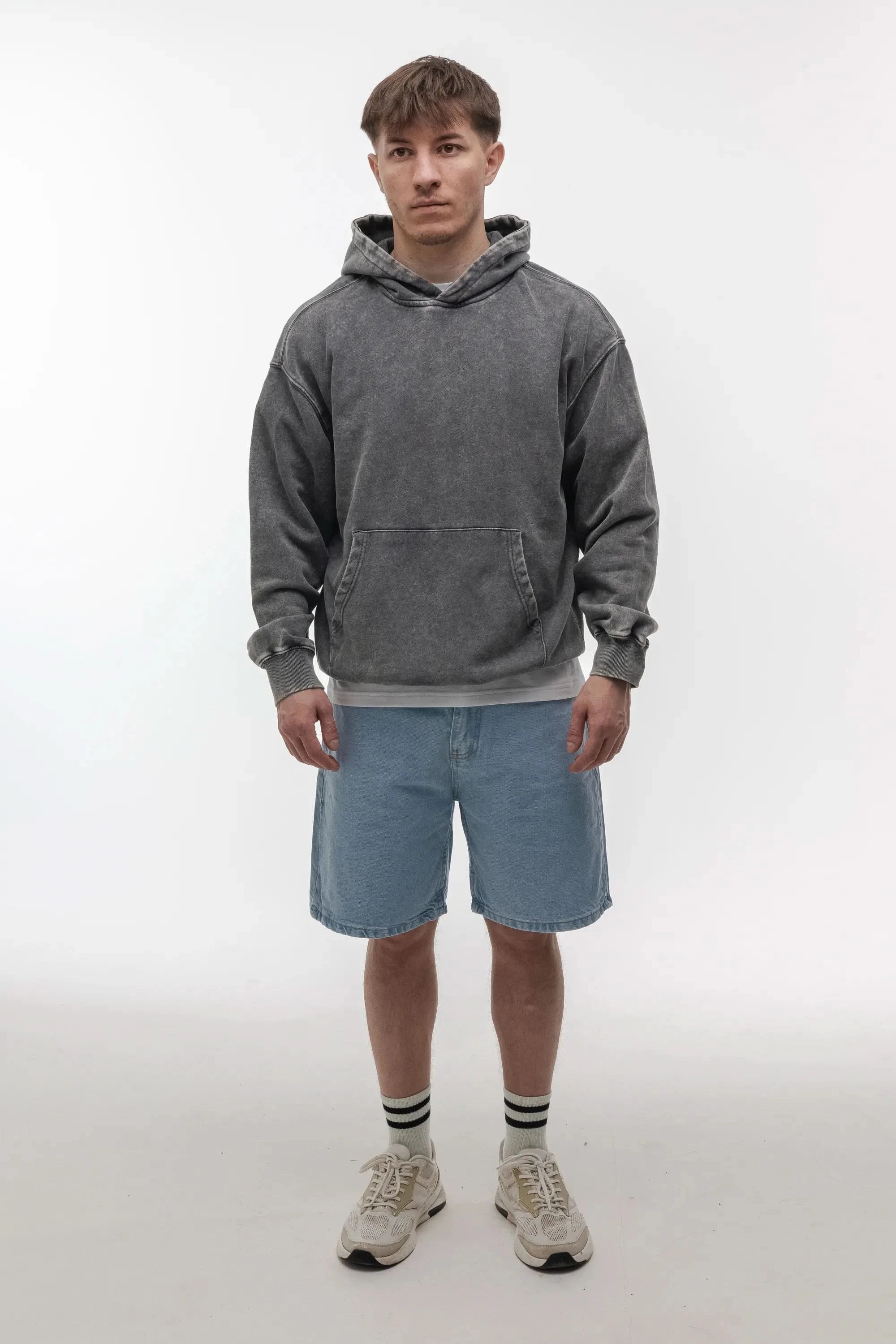 Hoodie Boiled Heavy Cotton MS Washed - Morning Star