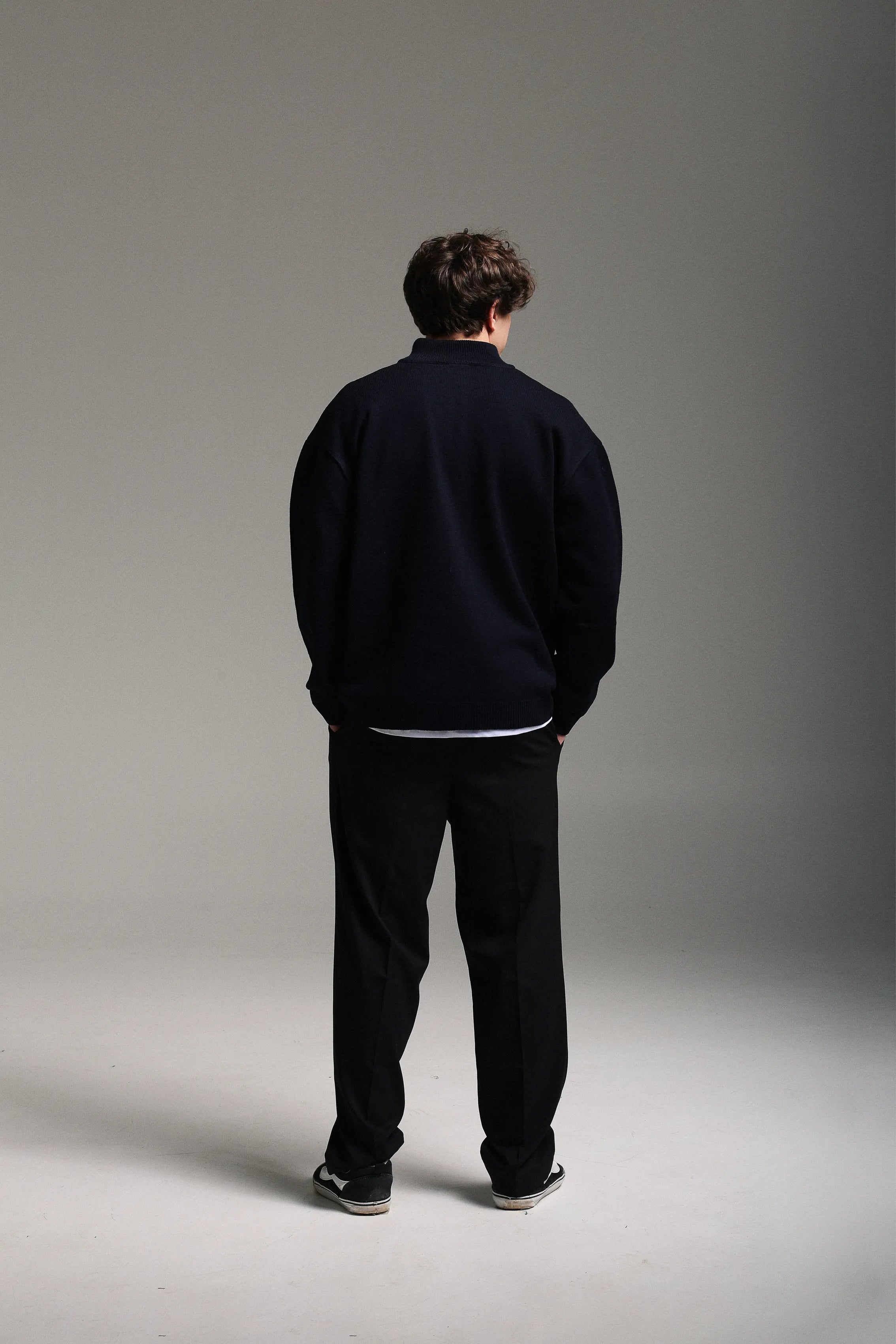 Кардиган Morning Star на металевому замку - темно - синій Manchester - Morning Star: Бренд чоловічого одягу