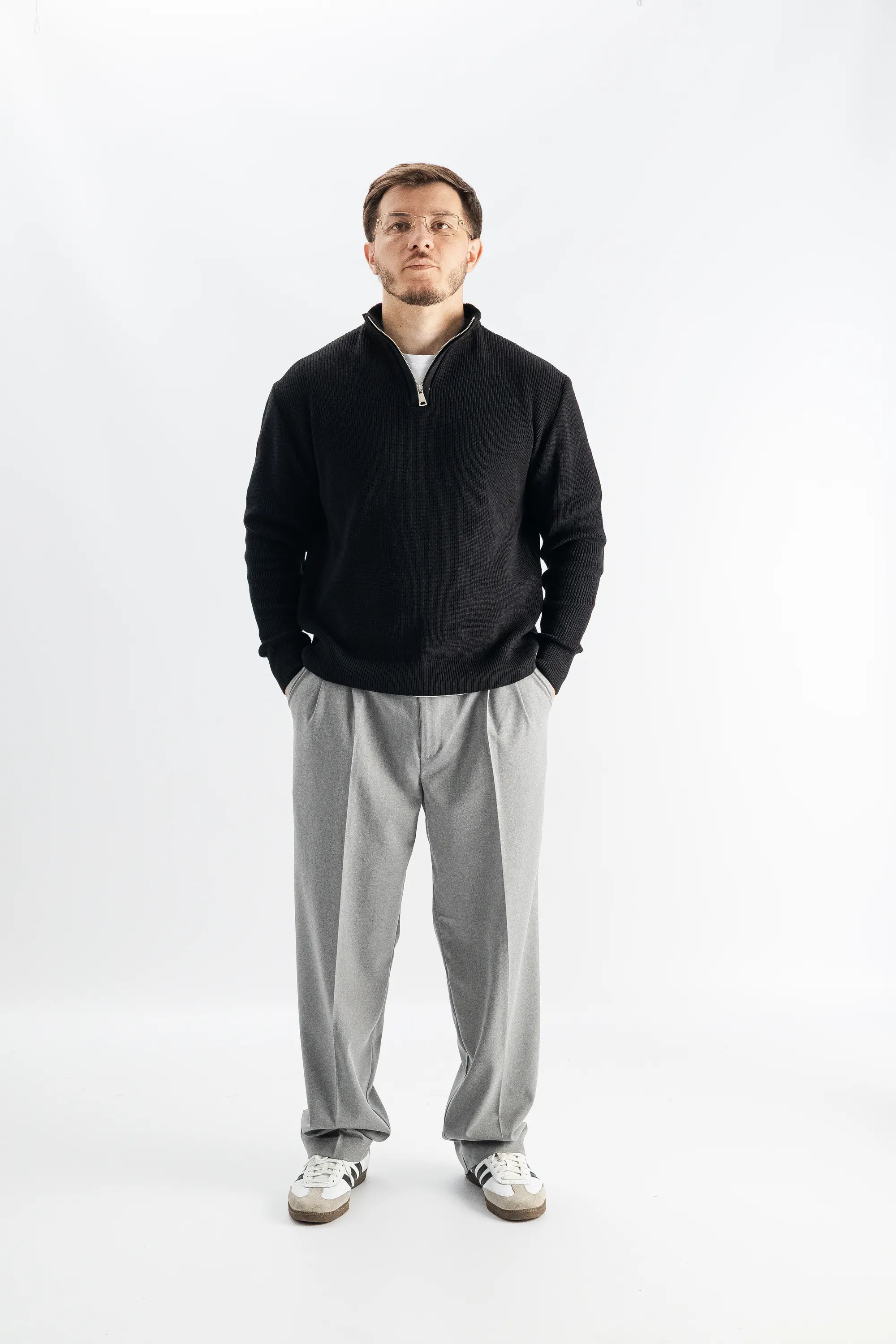 Комплект Morning Star Светр ZIP Black + Брюки Amsterdam Grey - Morning Star: Бренд чоловічого одягу