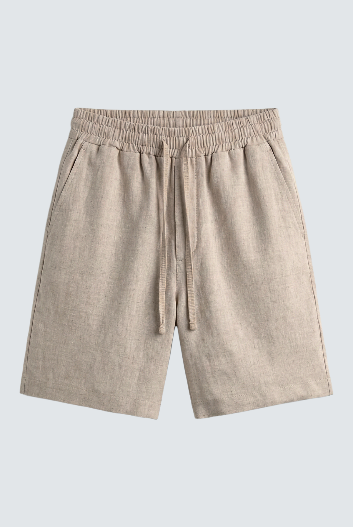 Лляні шорти Linen Summer бежеві Morning Star — фронт