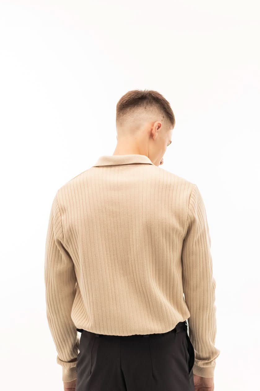 Long Sleevee Polo Morning Star Beige - Morning Star: Бренд чоловічого одягу