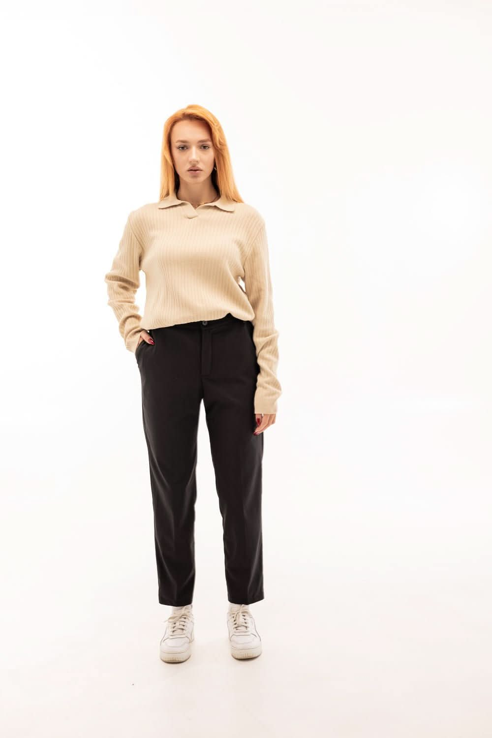 Long Sleevee Polo Morning Star Beige - Morning Star