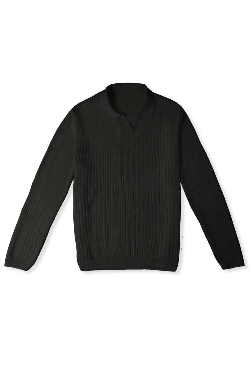 Long Sleevee Polo Morning Star Black - Morning Star