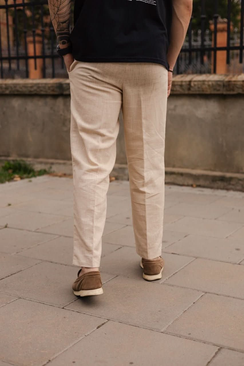 Pants Morning Star Linen Beige - Morning Star