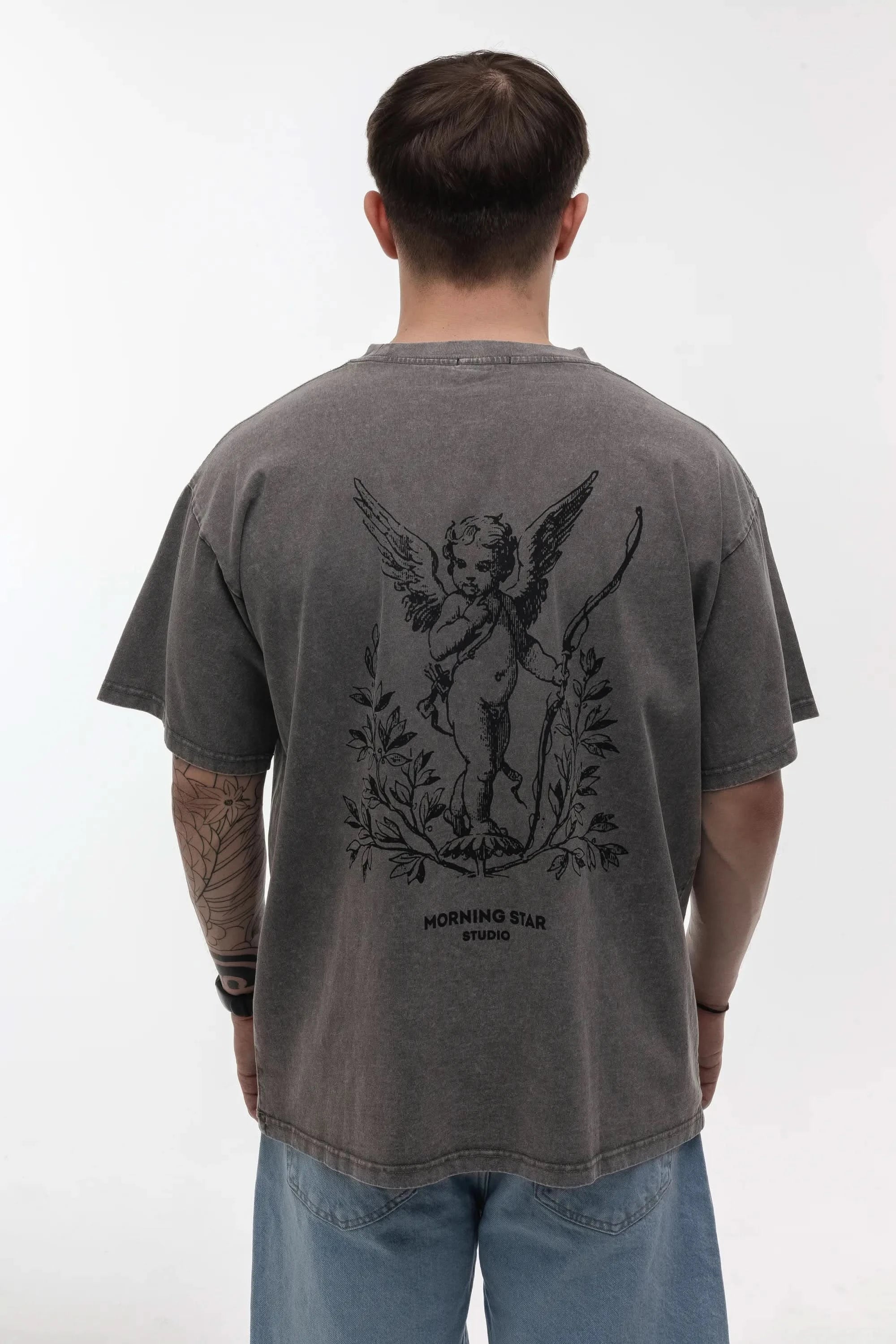 T-shirt Angel Washed Gray - Morning Star