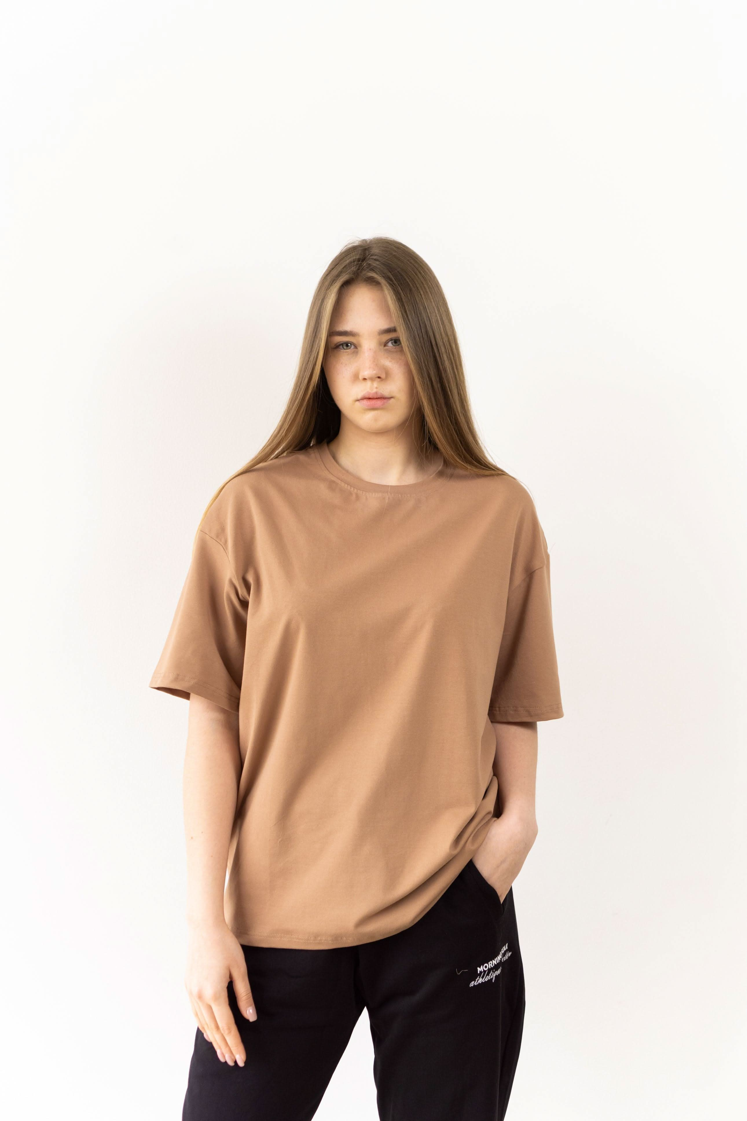 T-shirt Beige Oversized Morning Star - Morning Star