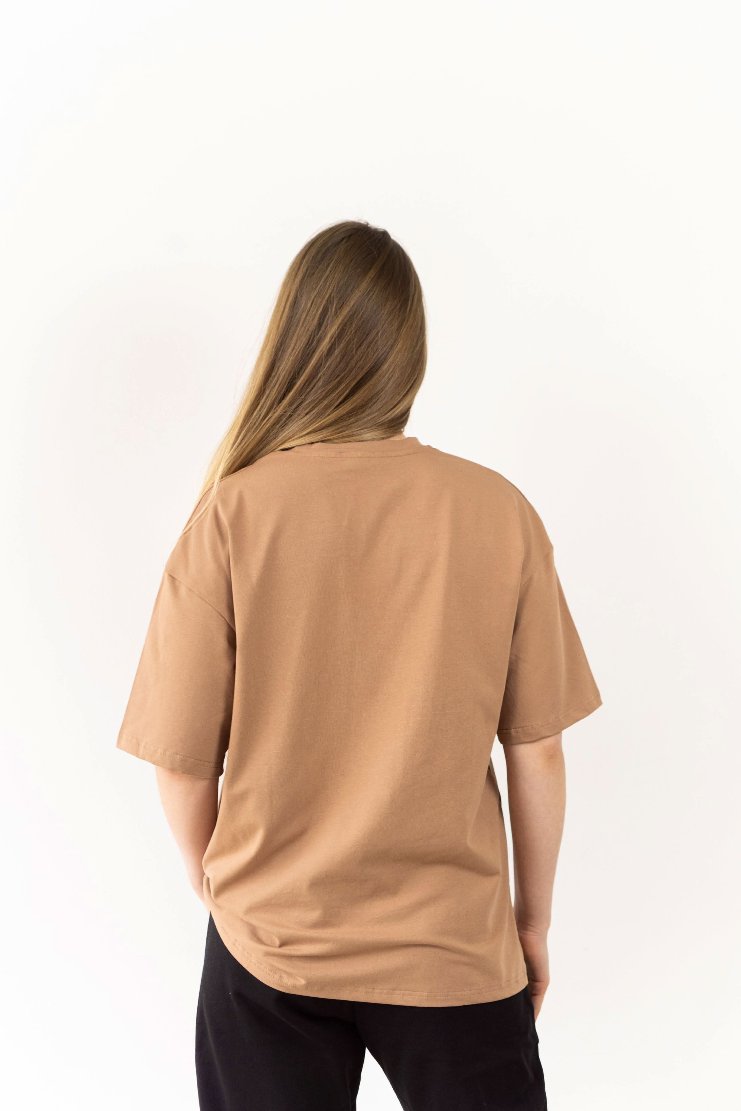 T-shirt Beige Oversized Morning Star - Morning Star