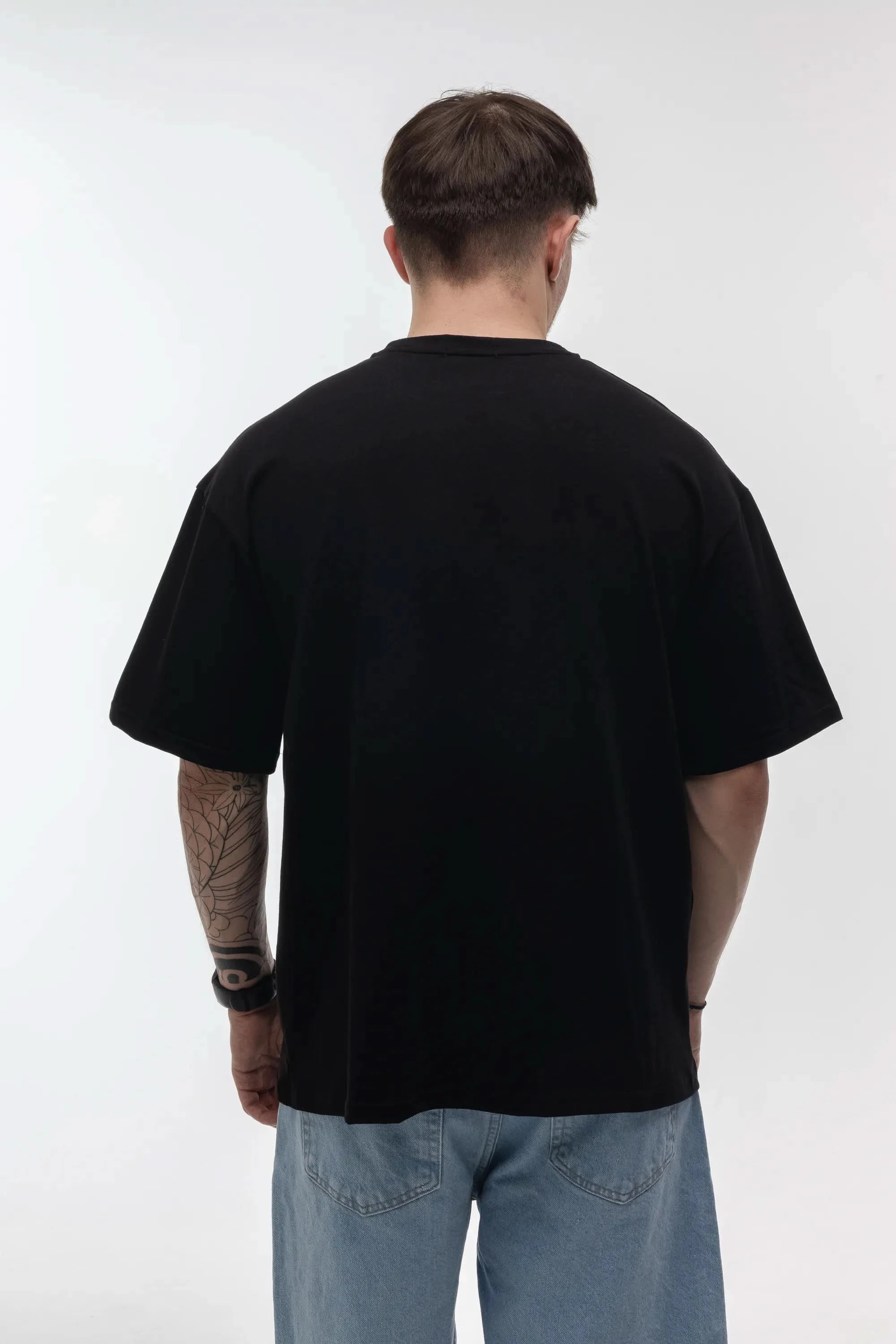 T-shirt Black Oversized Morning Star - Morning Star