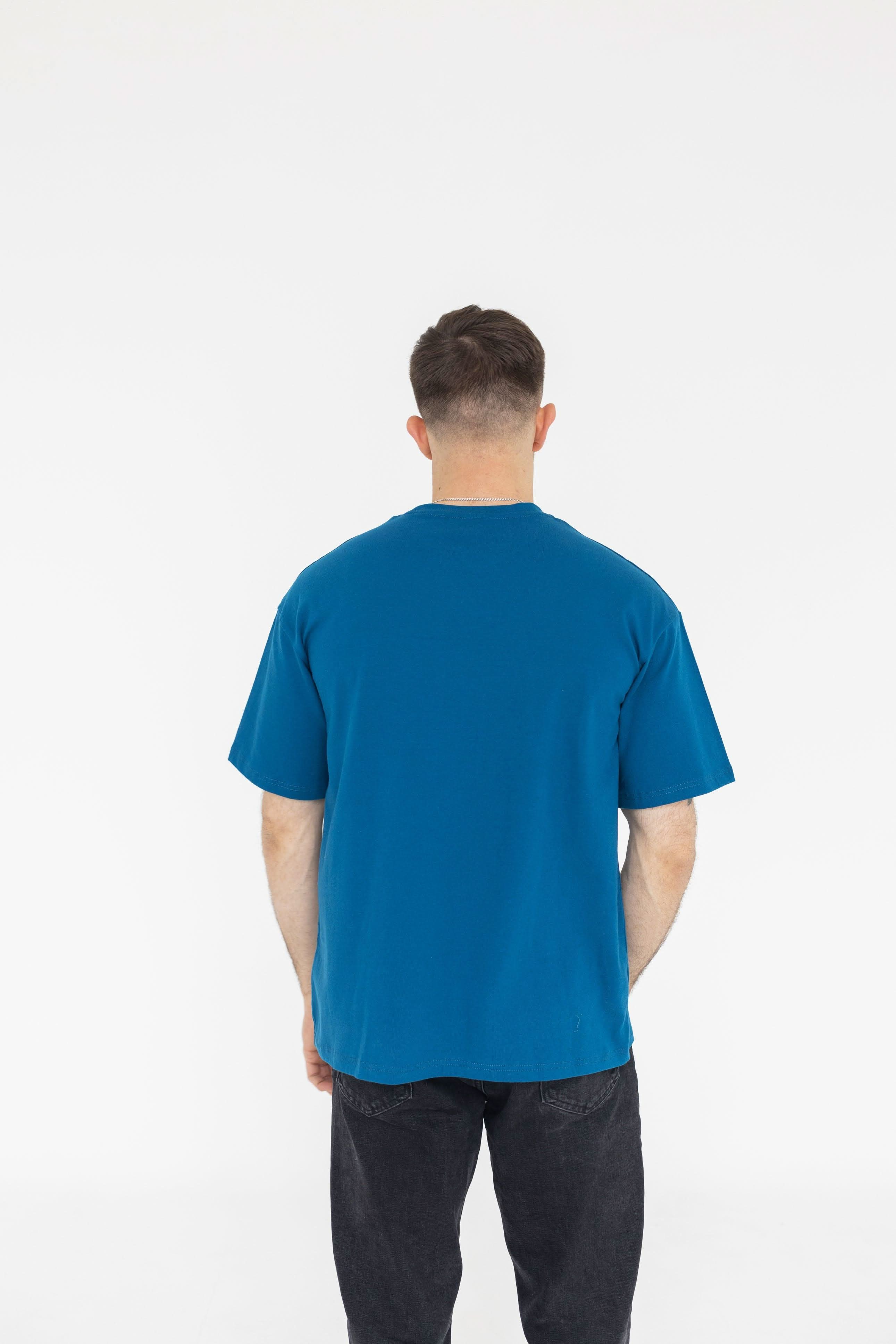 T-shirt Blue Oversized Morning Star - Morning Star