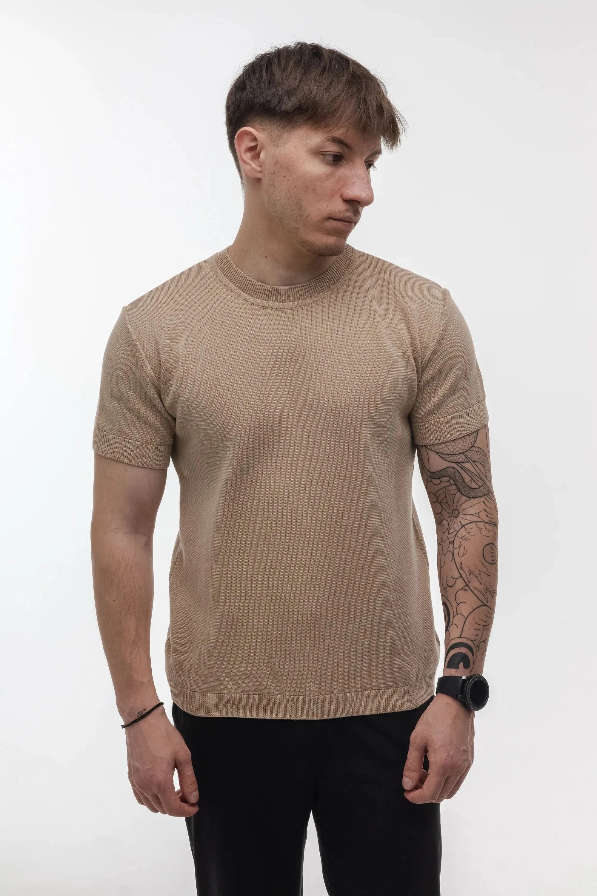 T-shirt Knitted Morning Star Beige - Morning Star