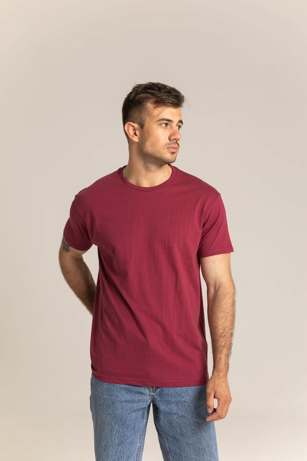 T-shirt Morning Star Basic Bordo - Morning Star