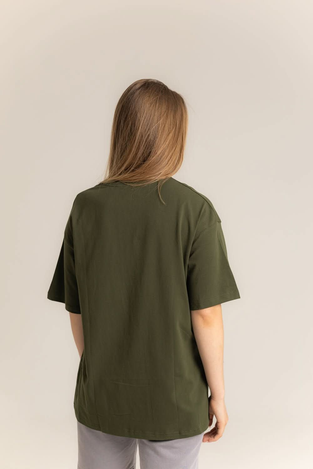 T-shirt Oversized Khaki Old - Morning Star