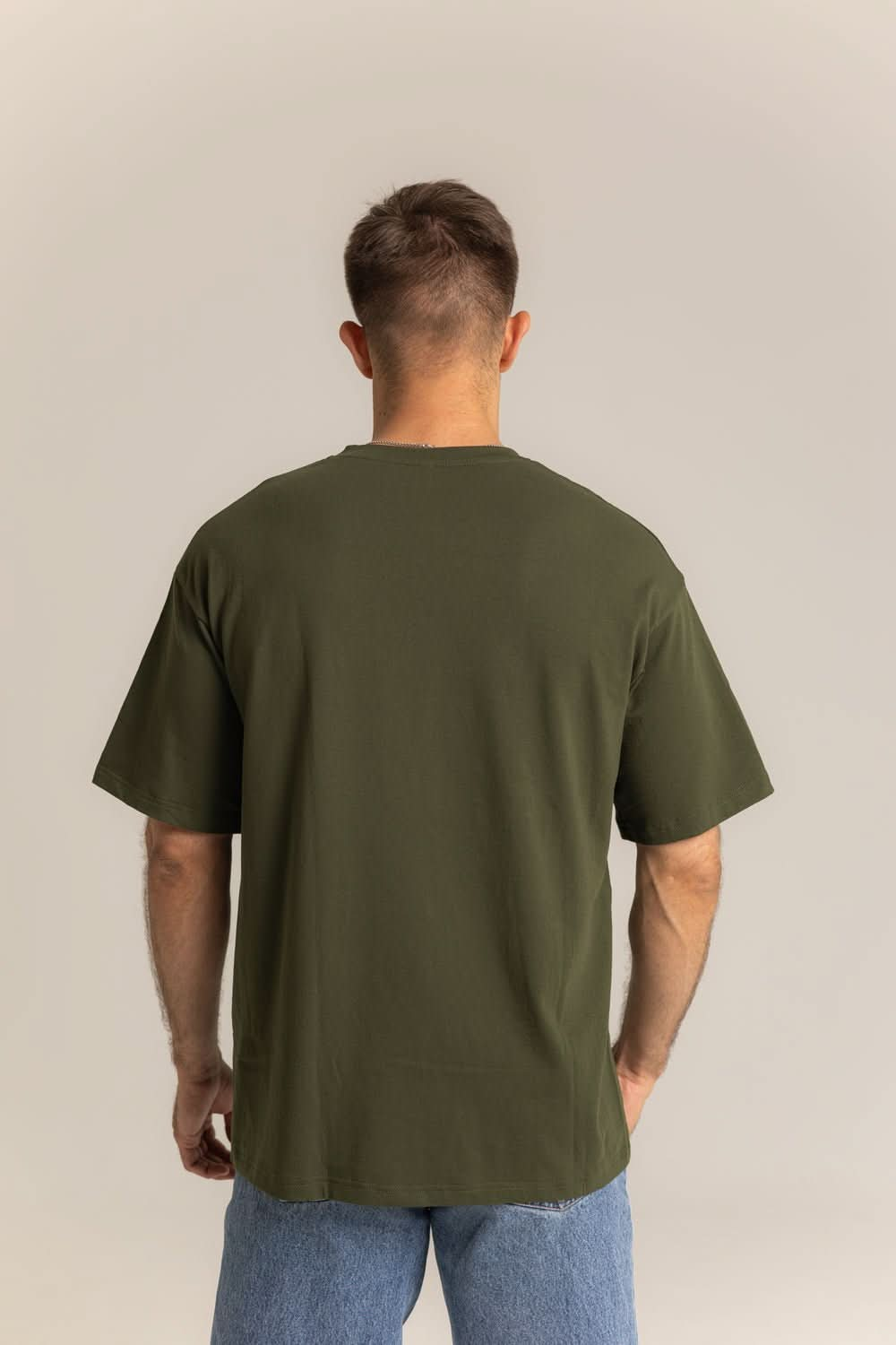 T-shirt Oversized Khaki Old - Morning Star