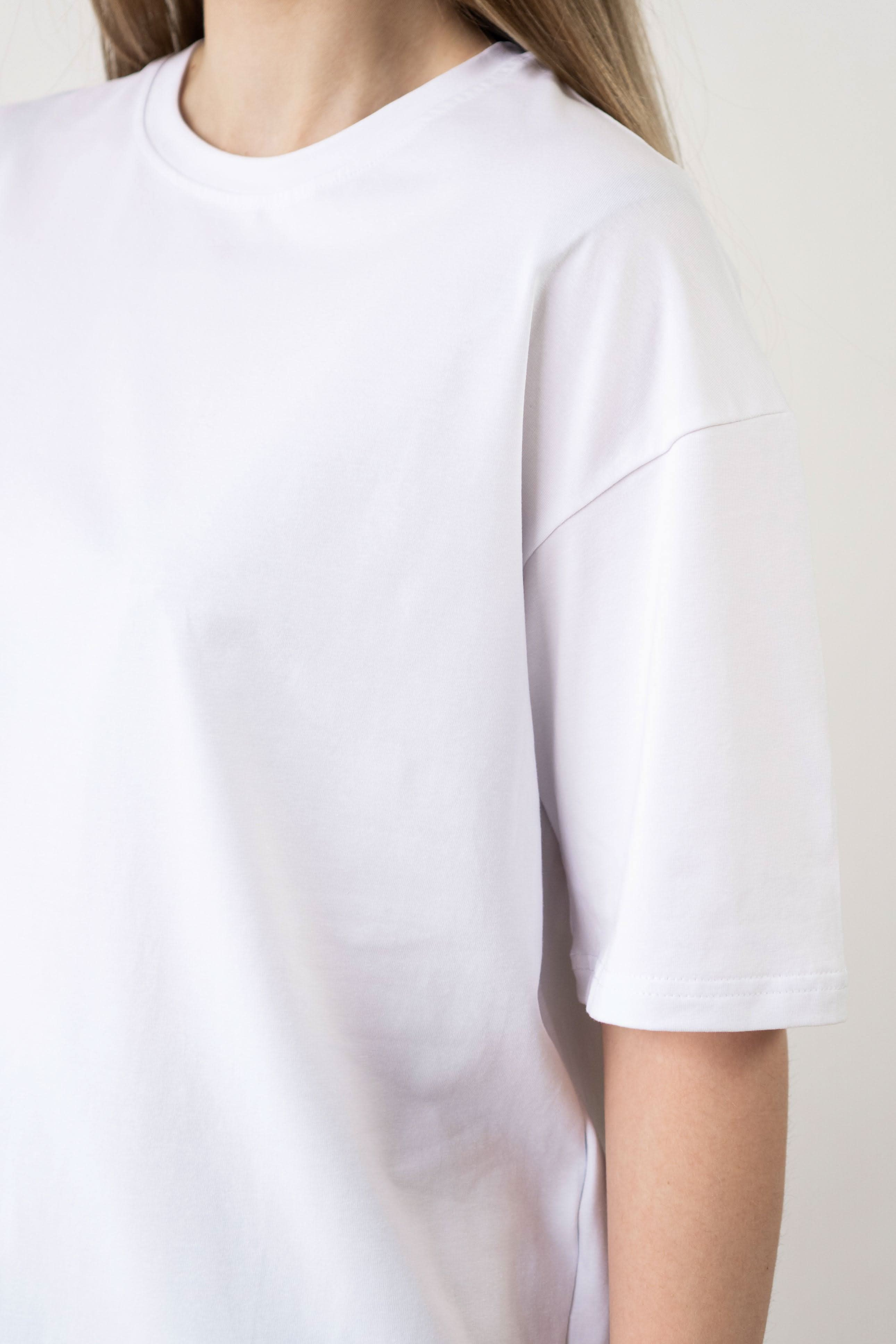 T-shirt White Oversized Morning Star - Morning Star