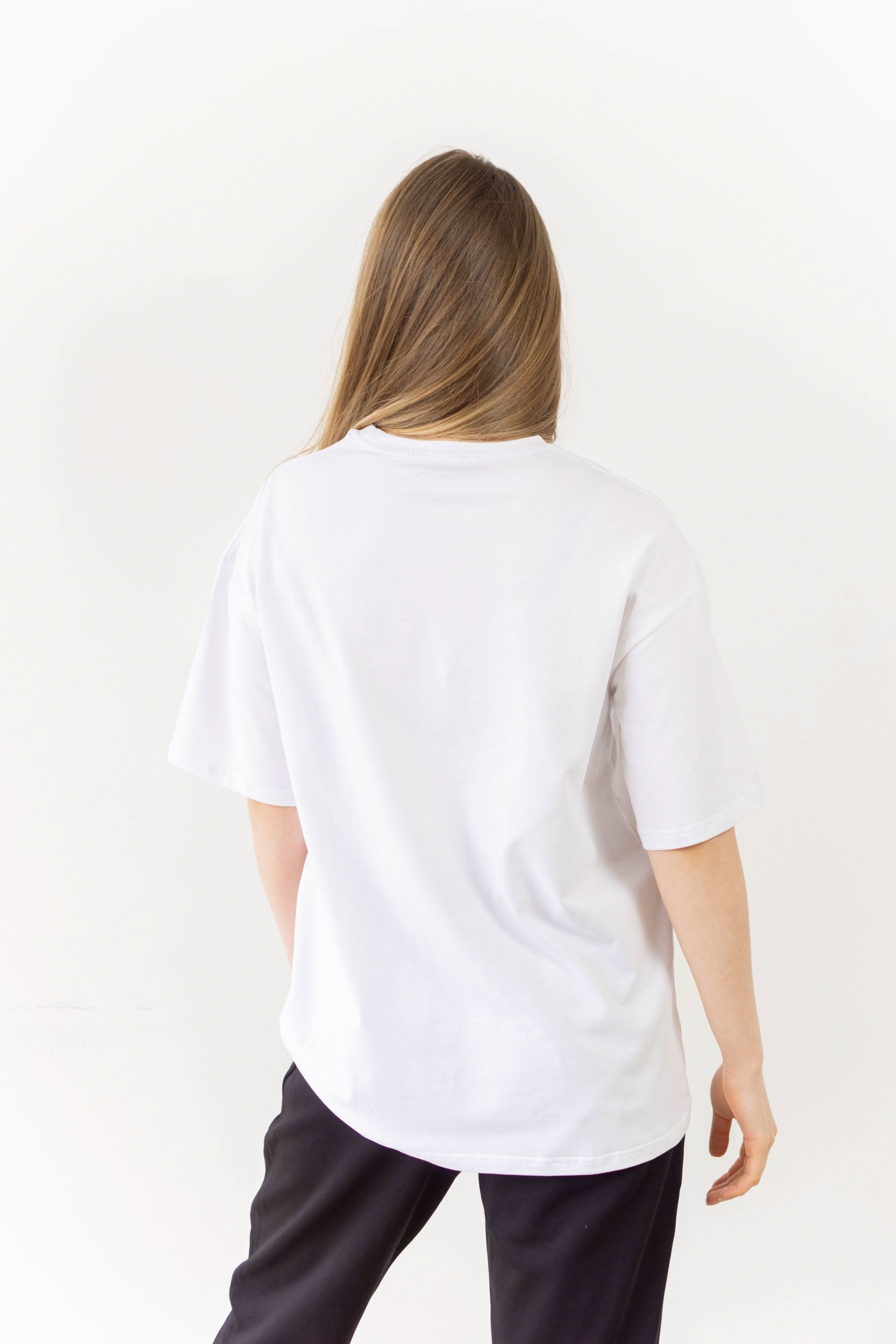 T-shirt White Oversized Morning Star - Morning Star