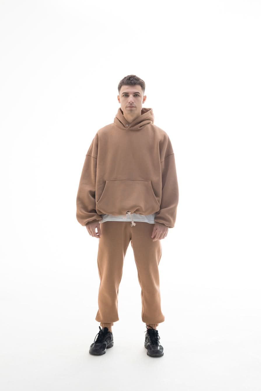 HOODIE OVERSIZED ULTRA BROWN - Morning Star