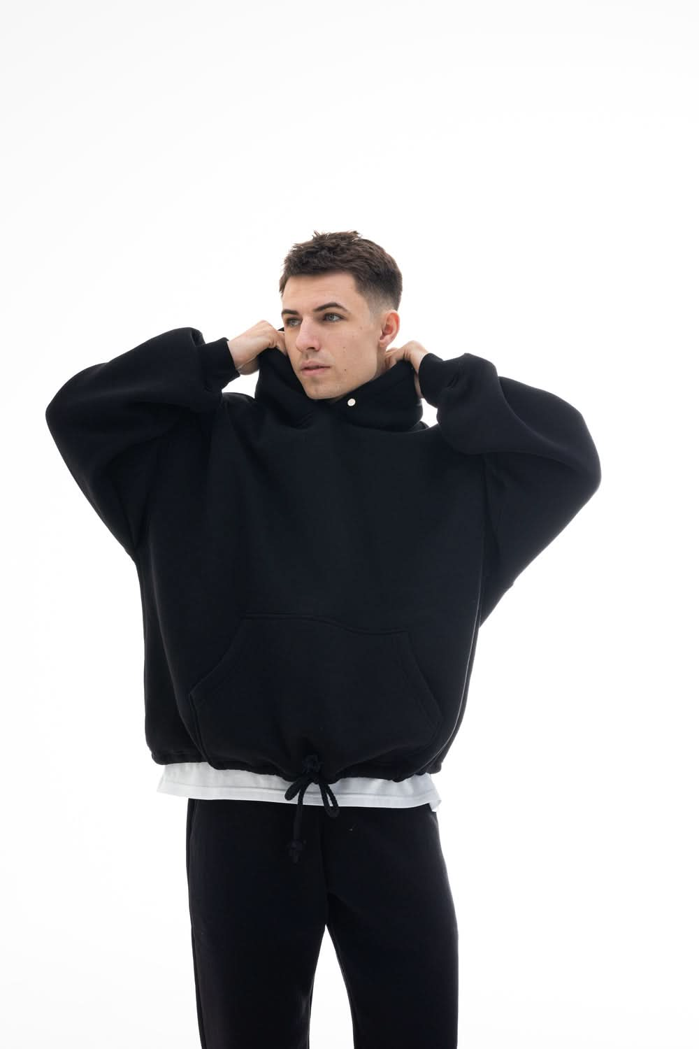 HOODIE OVERSIZED ULTRA BLACK - Morning Star