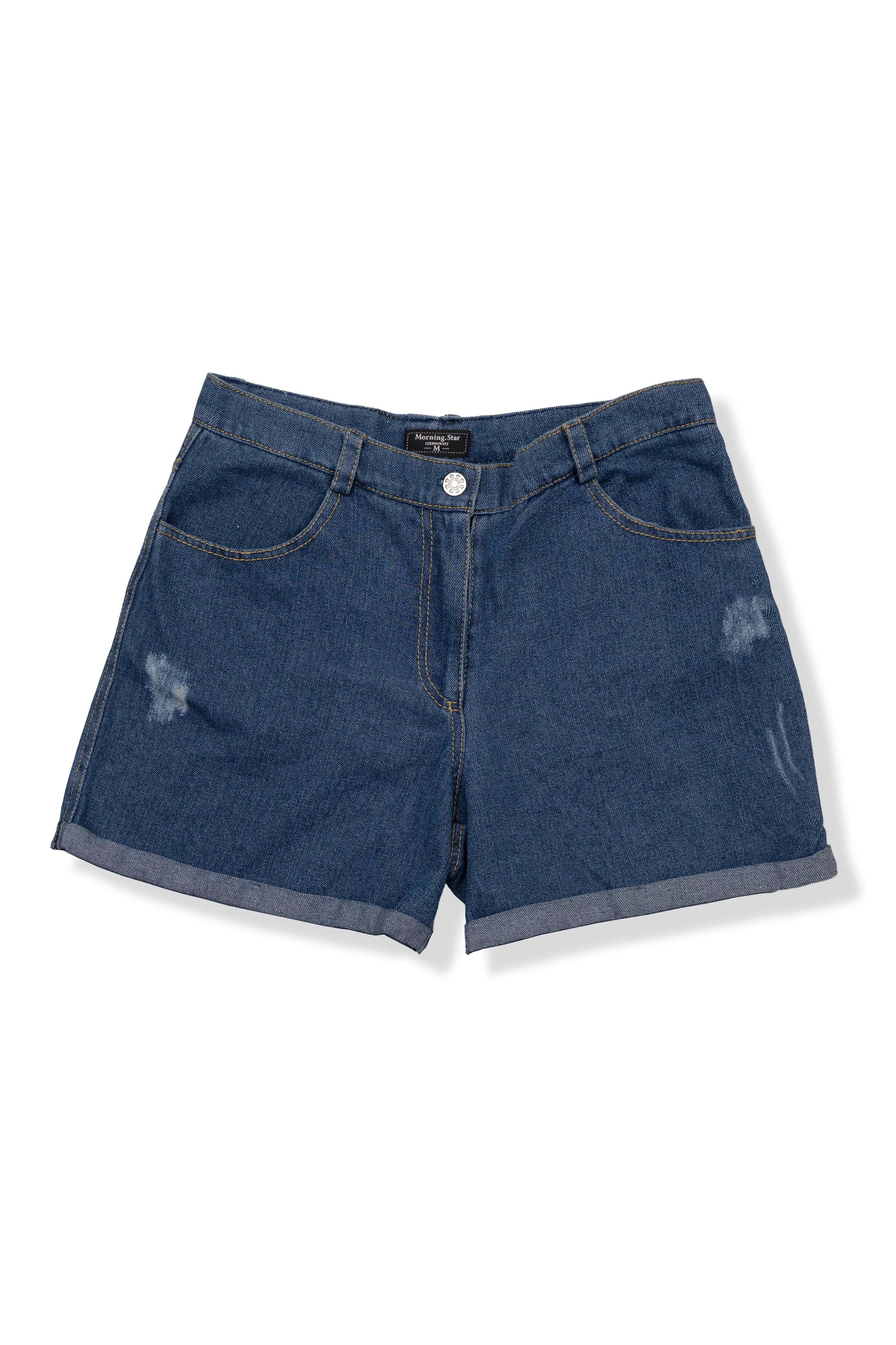 Women's blue denim shorts - Morning Star