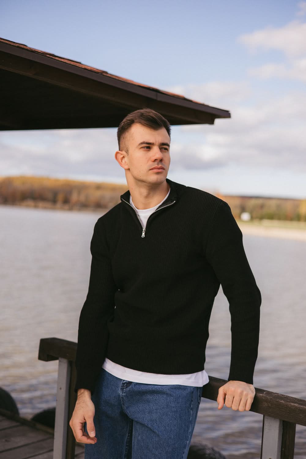 ZIP Sweater Black Morning Star - Morning Star: Бренд чоловічого одягу